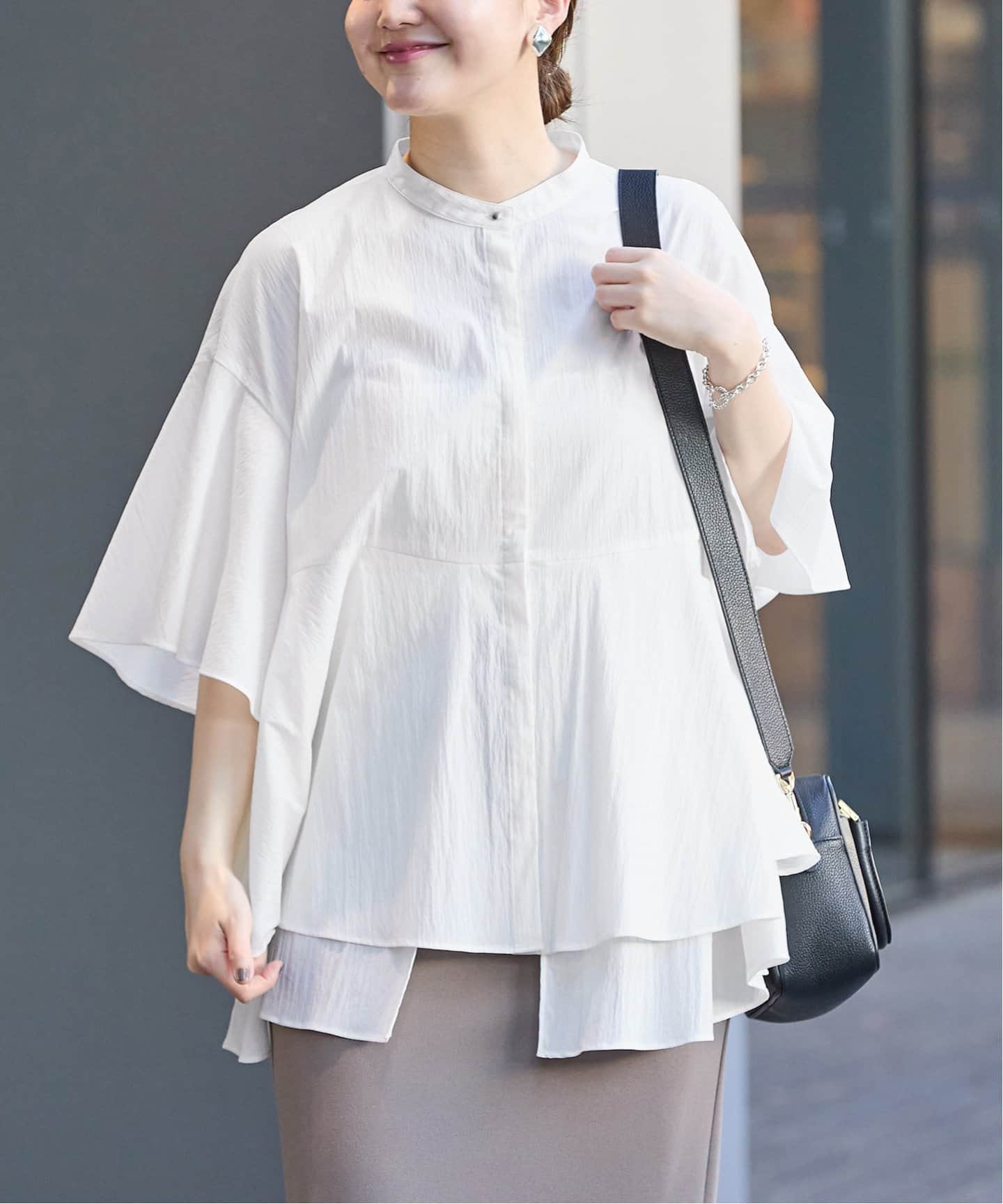 タイプライター ティアードブラウス（シャツ／ブラウス）｜IENA