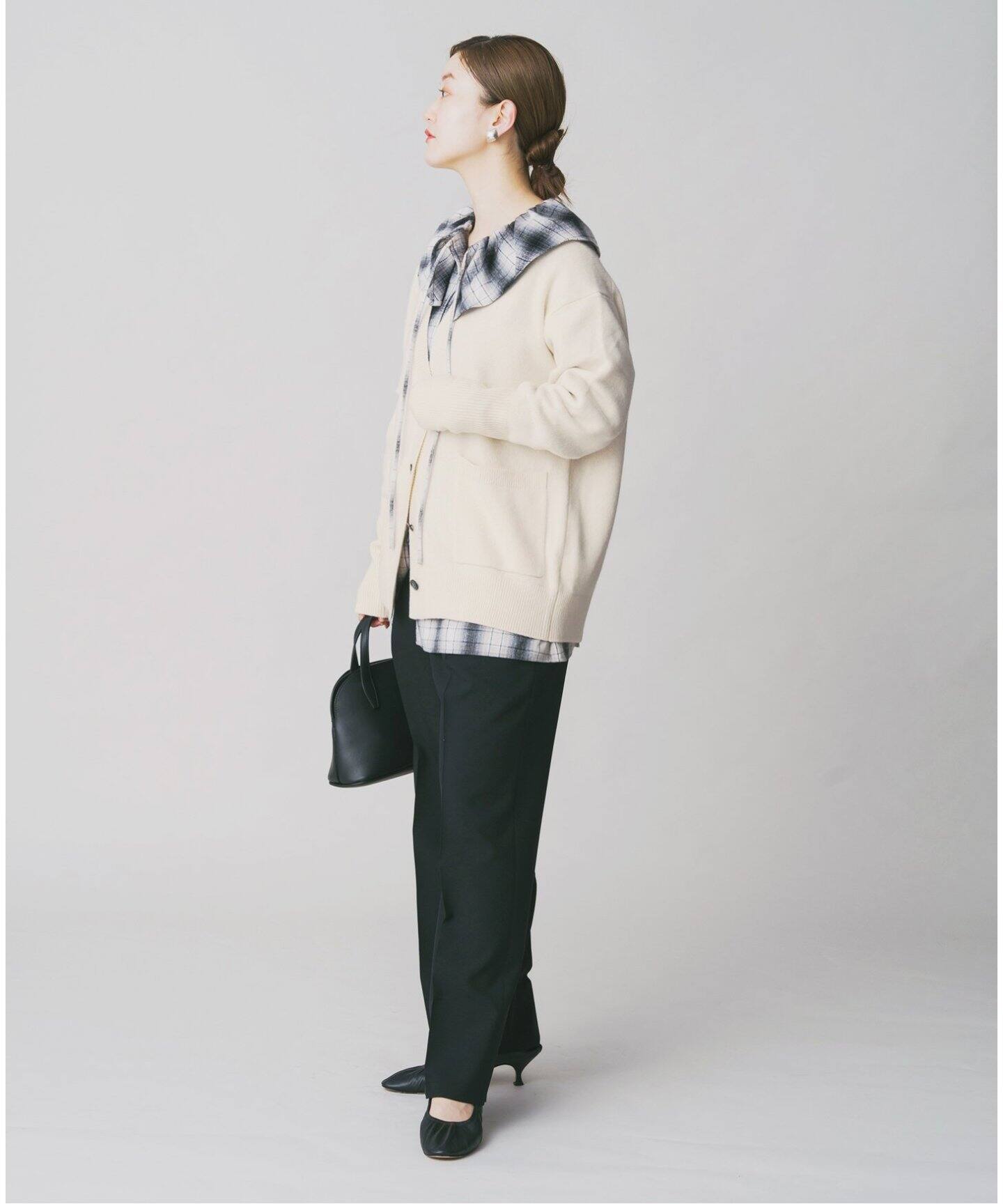 追加》BLACK フリルチェックブラウス（シャツ／ブラウス）｜IENA