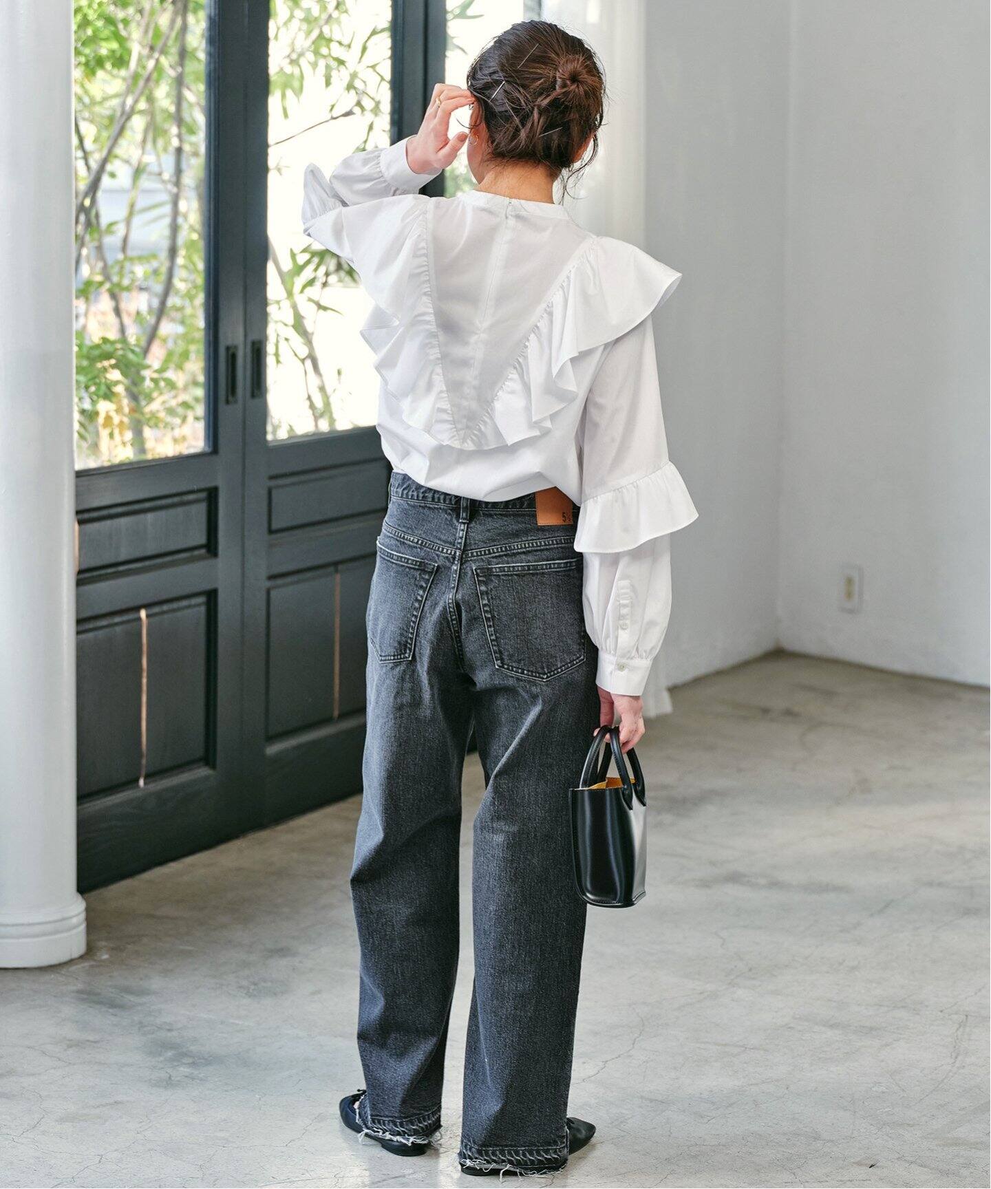 コットンブロードフリルブラウス（シャツ／ブラウス）｜Spick and Span