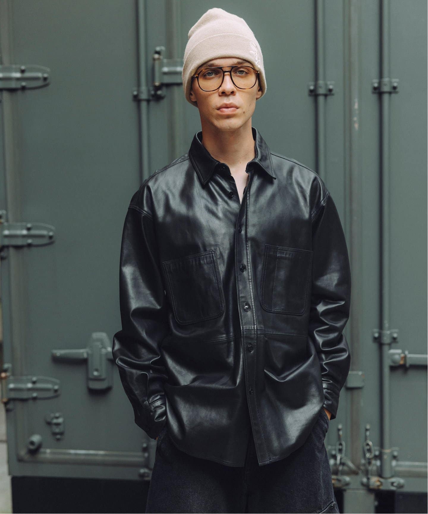 ラムレザー ワークシャツ（レザージャケット）｜JOURNAL STANDARD