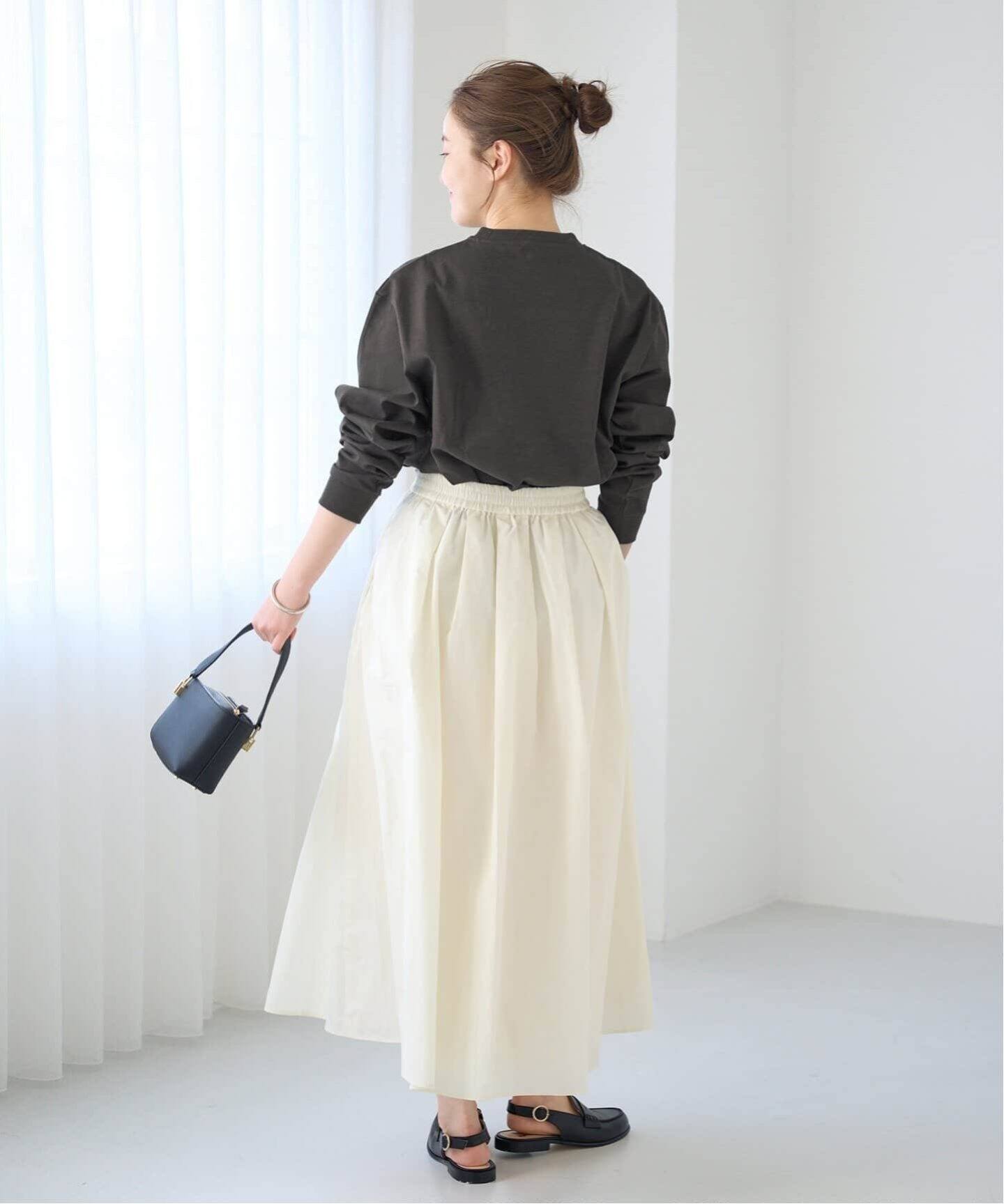メモリータフタフレアスカート（ロング・マキシ丈スカート）｜IENA