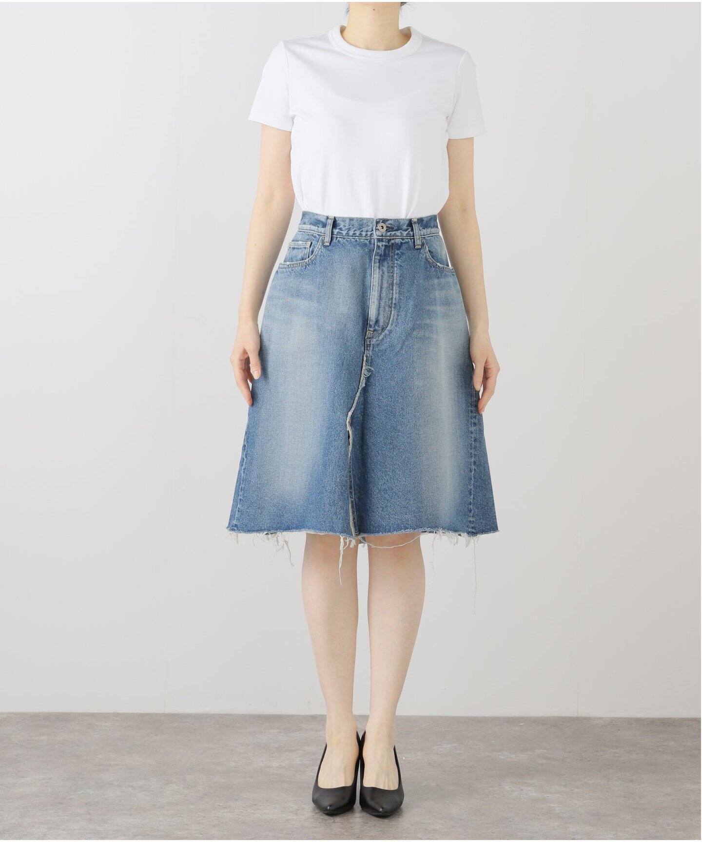 MADISONBLUE/マディソンブルー 5P REMAKE A-LINE SK DENIM スカート