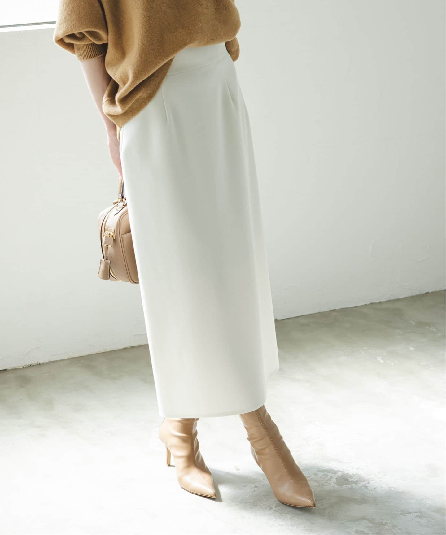 追加》ジャージーライクカラータイトスカート8（ロング・マキシ丈