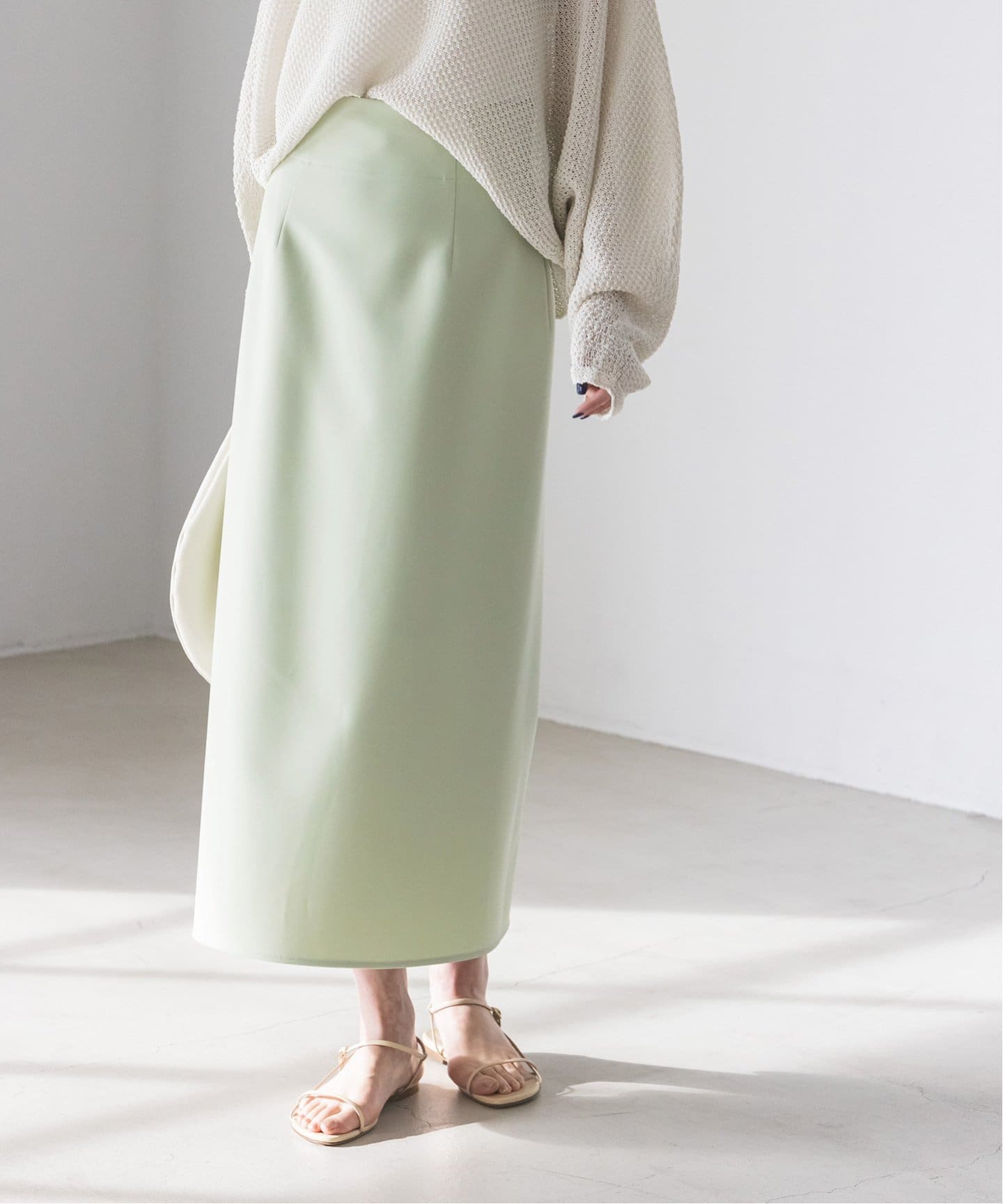 追加》ジャージーライクカラータイトスカート 6（ロング・マキシ丈