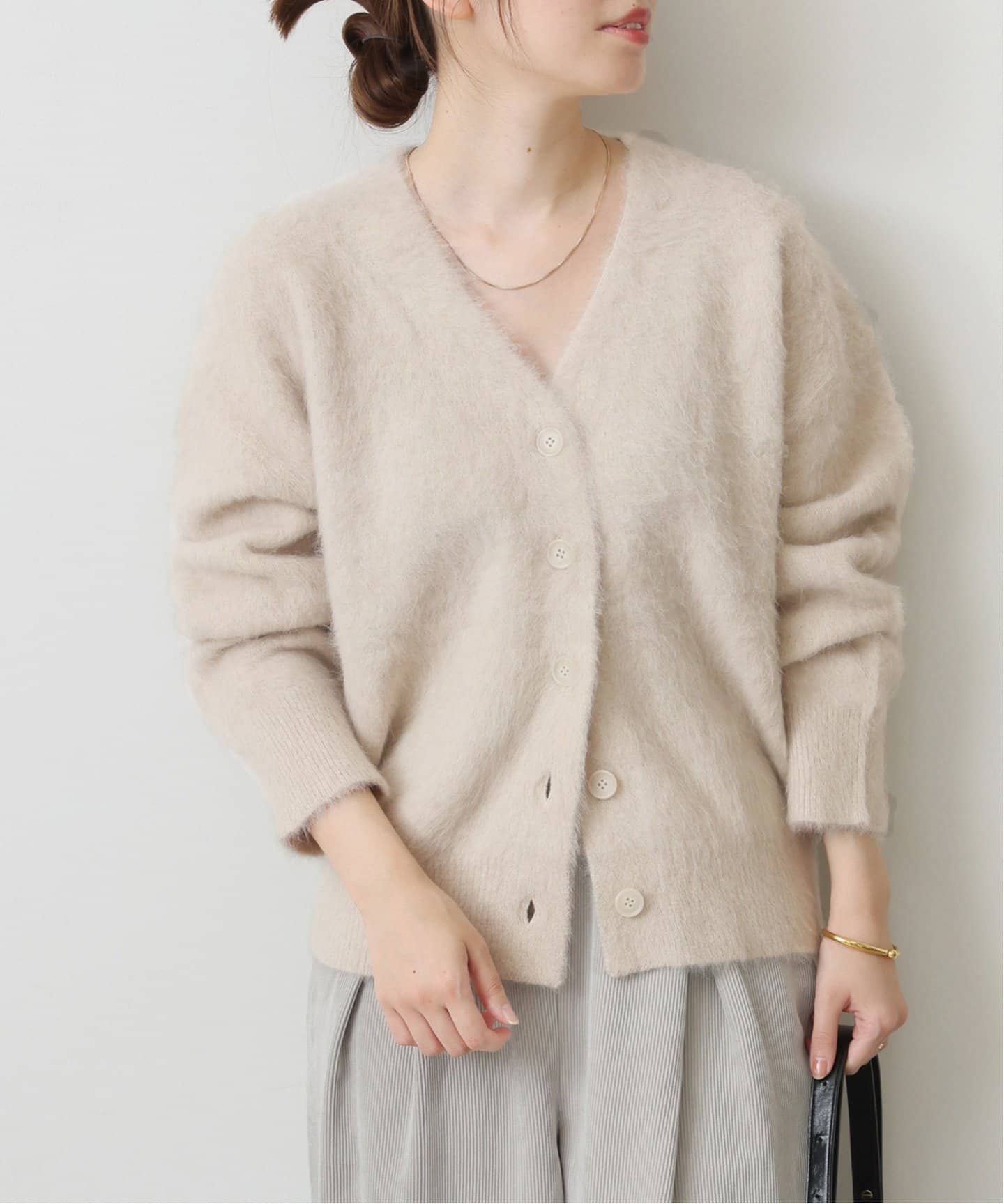 アルパカミックスファーVカーディガン（カーディガン）｜JOURNAL