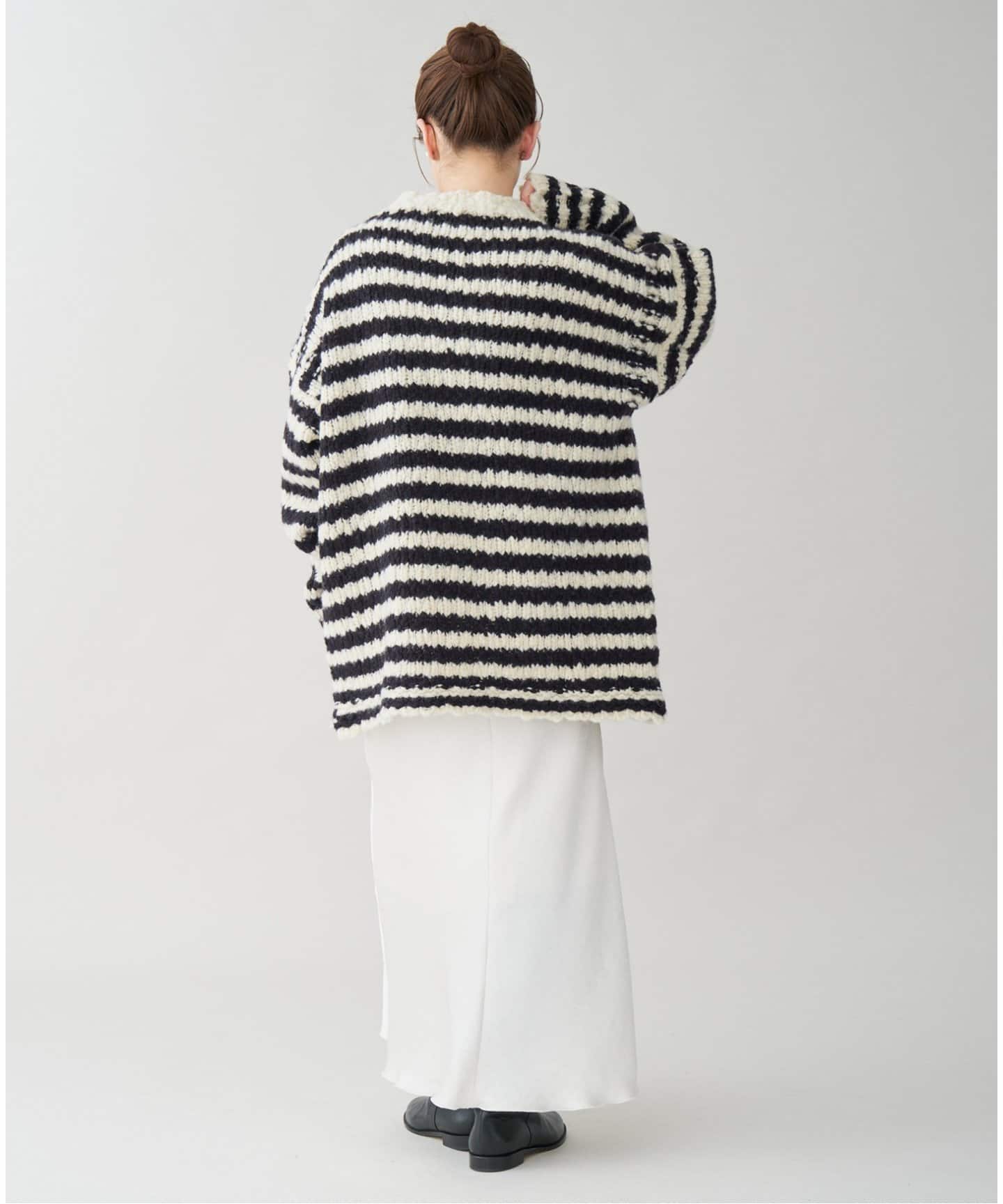 追加》BLACK ハイネックボーダーニット（ニット／セーター）｜IENA