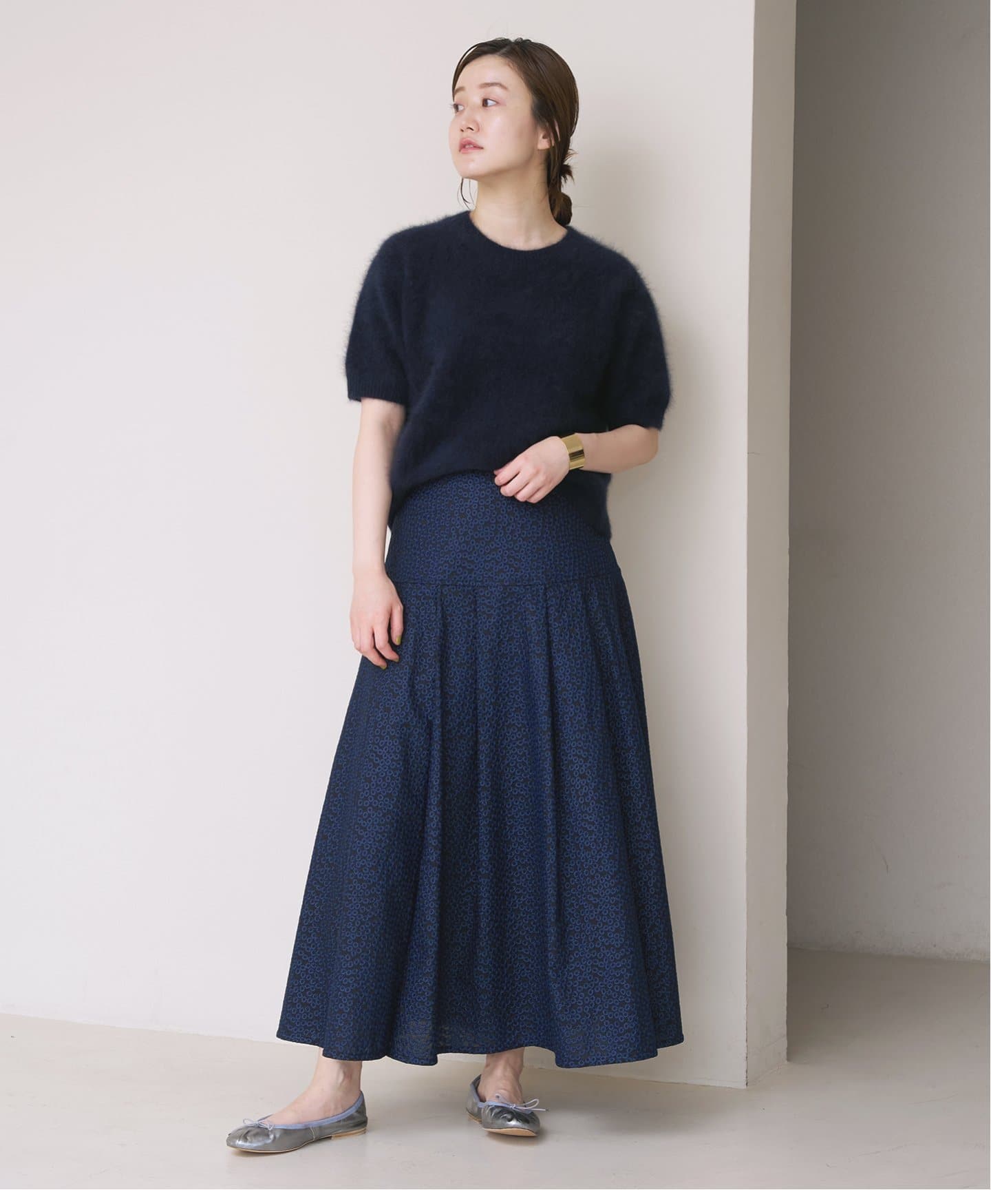 fluffy ファーハーフスリーブプルオーバー（ニット／セーター）｜IENA