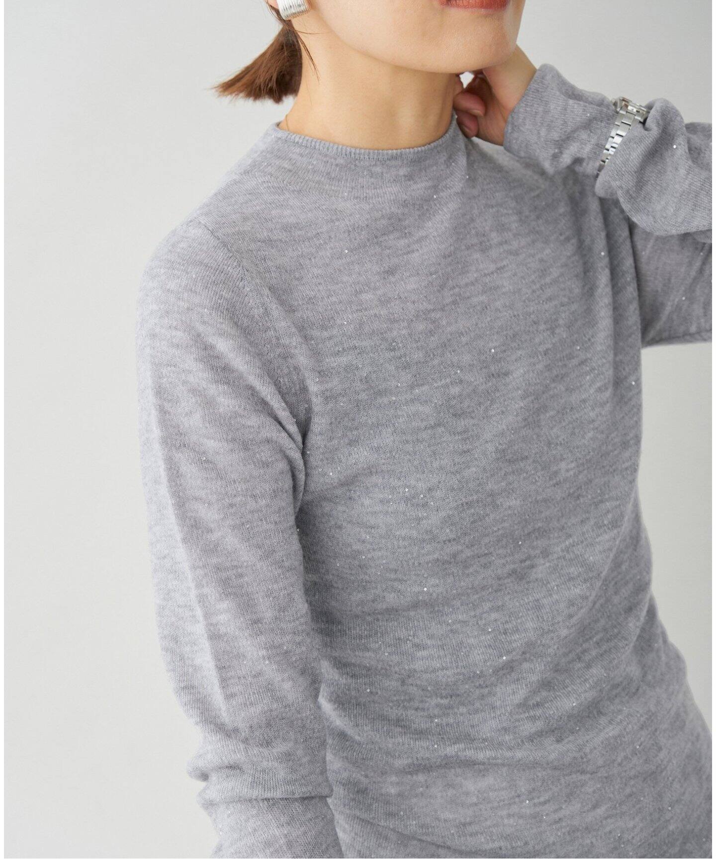 マイクロスパングル スイビウールニット（ニット／セーター）｜IENA