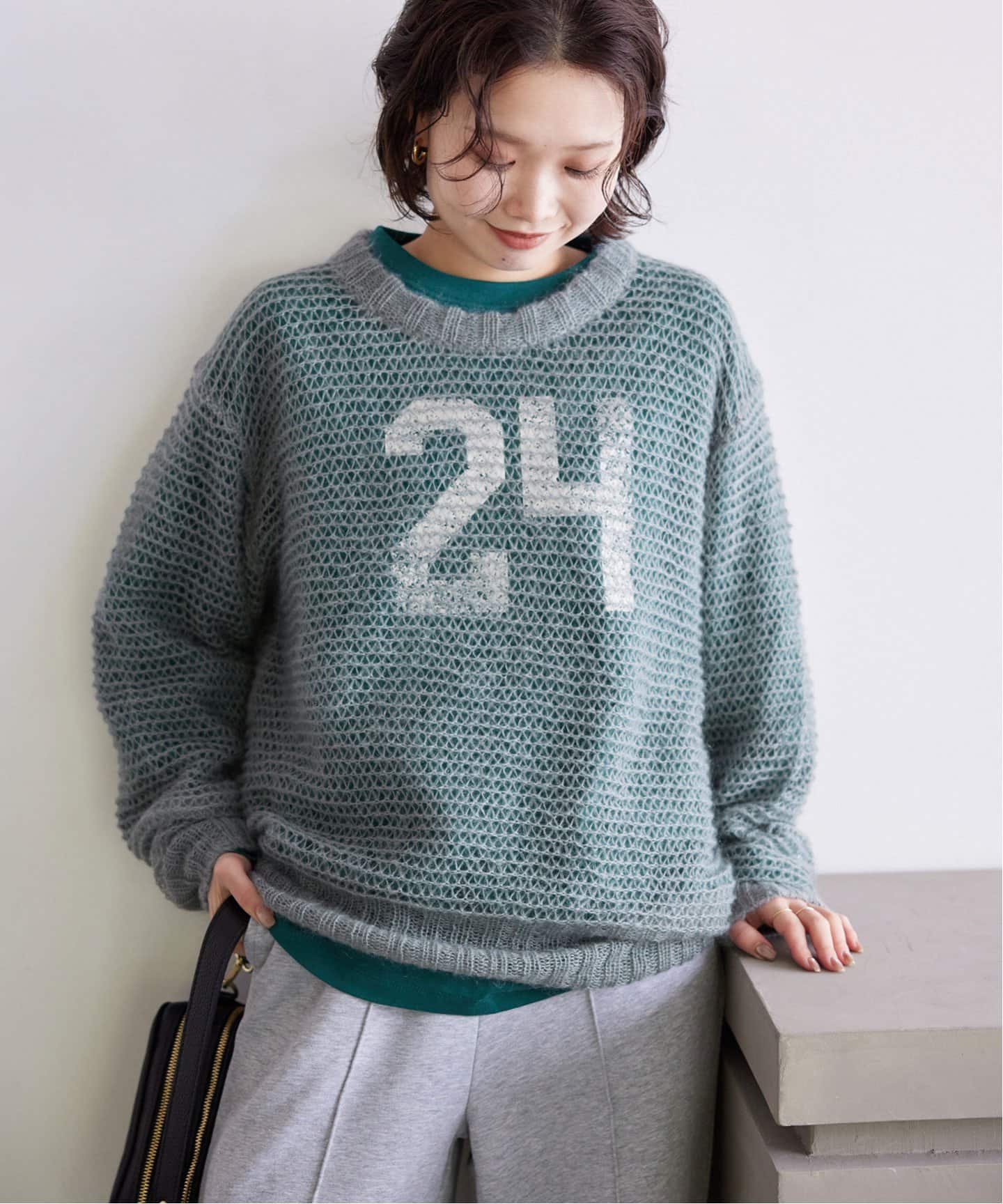 モヘヤ混ニット プルオーバー（ニット／セーター）｜SLOBE IENA