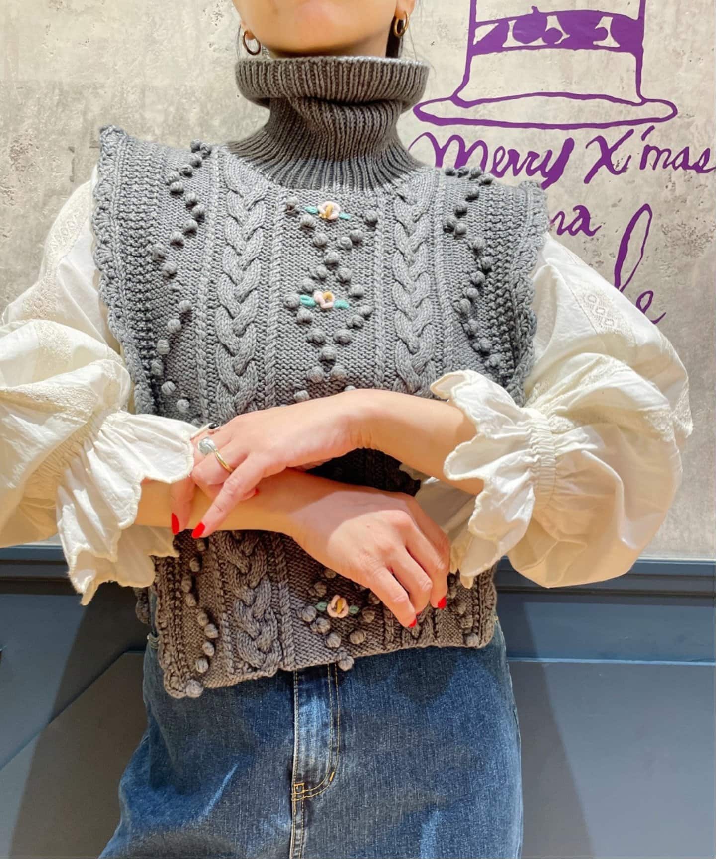 MICHAELA BUERGER/ミカエラ・バーガー LOLA collar ニット（ベスト