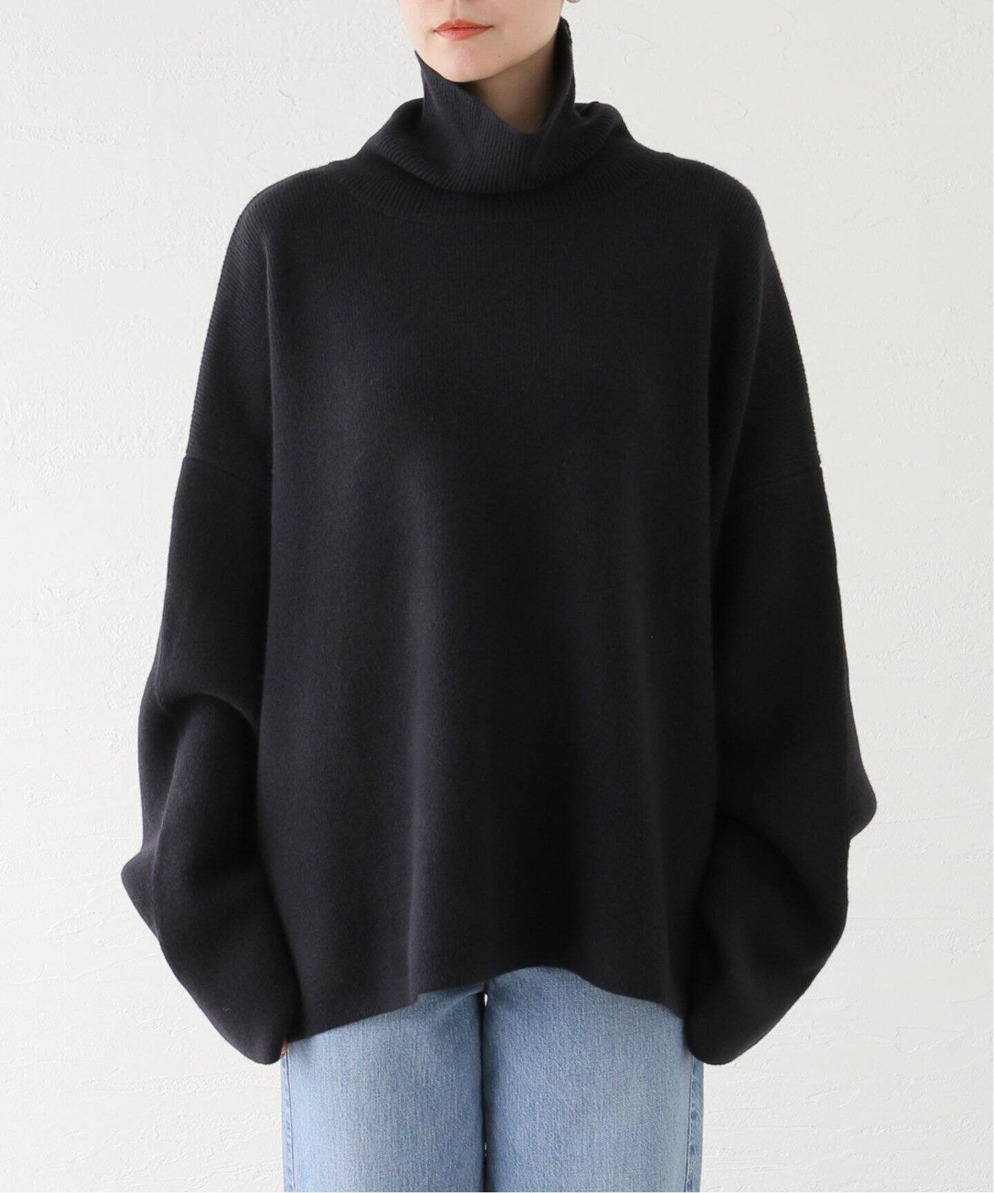 SEEALL EXTRA OVER HIGH NECK SWEATER SAU41 KJ681：ニット（ニット