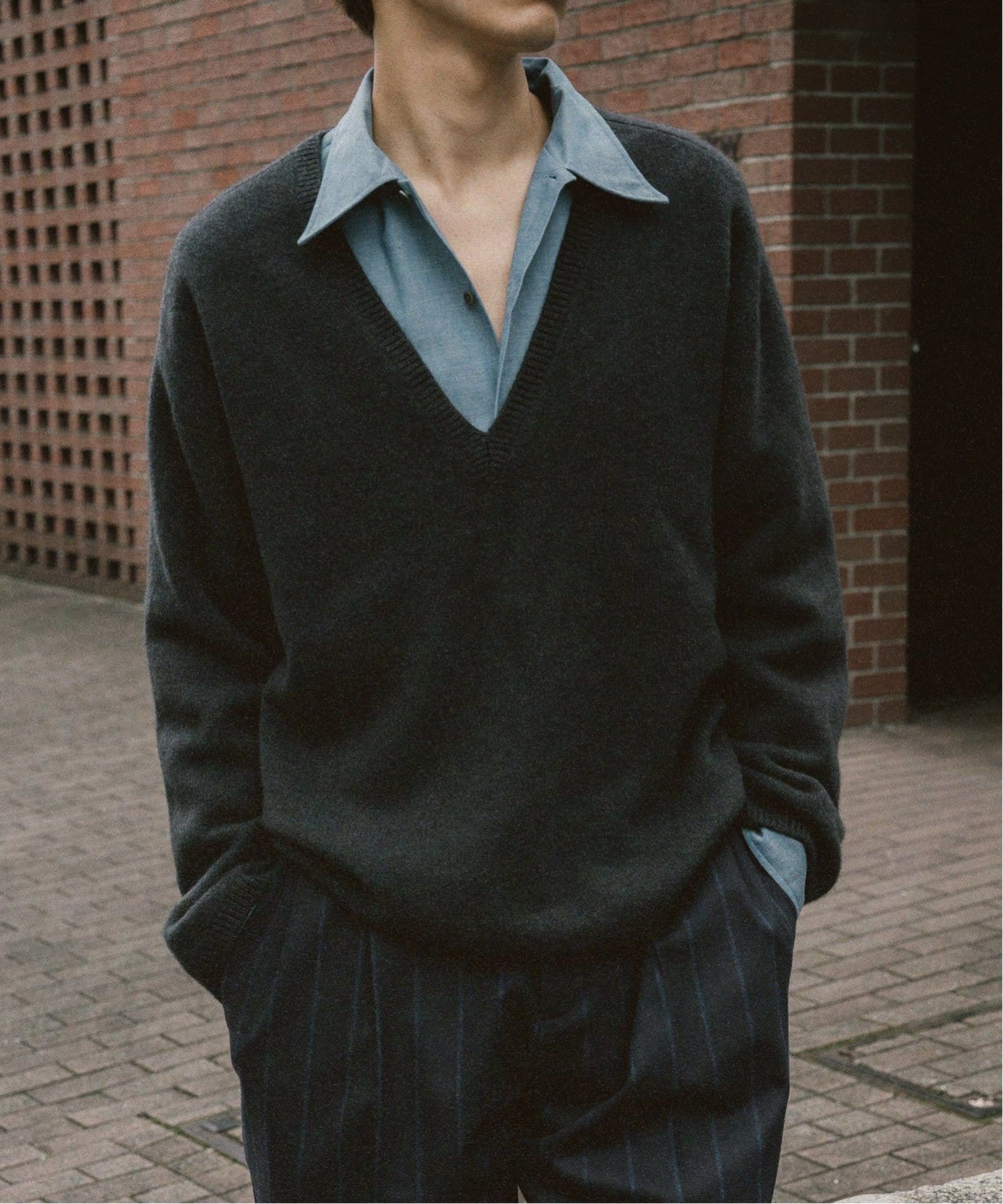 BATONER / バトナー】別注 V ネック ニット（ニット／セーター）｜L