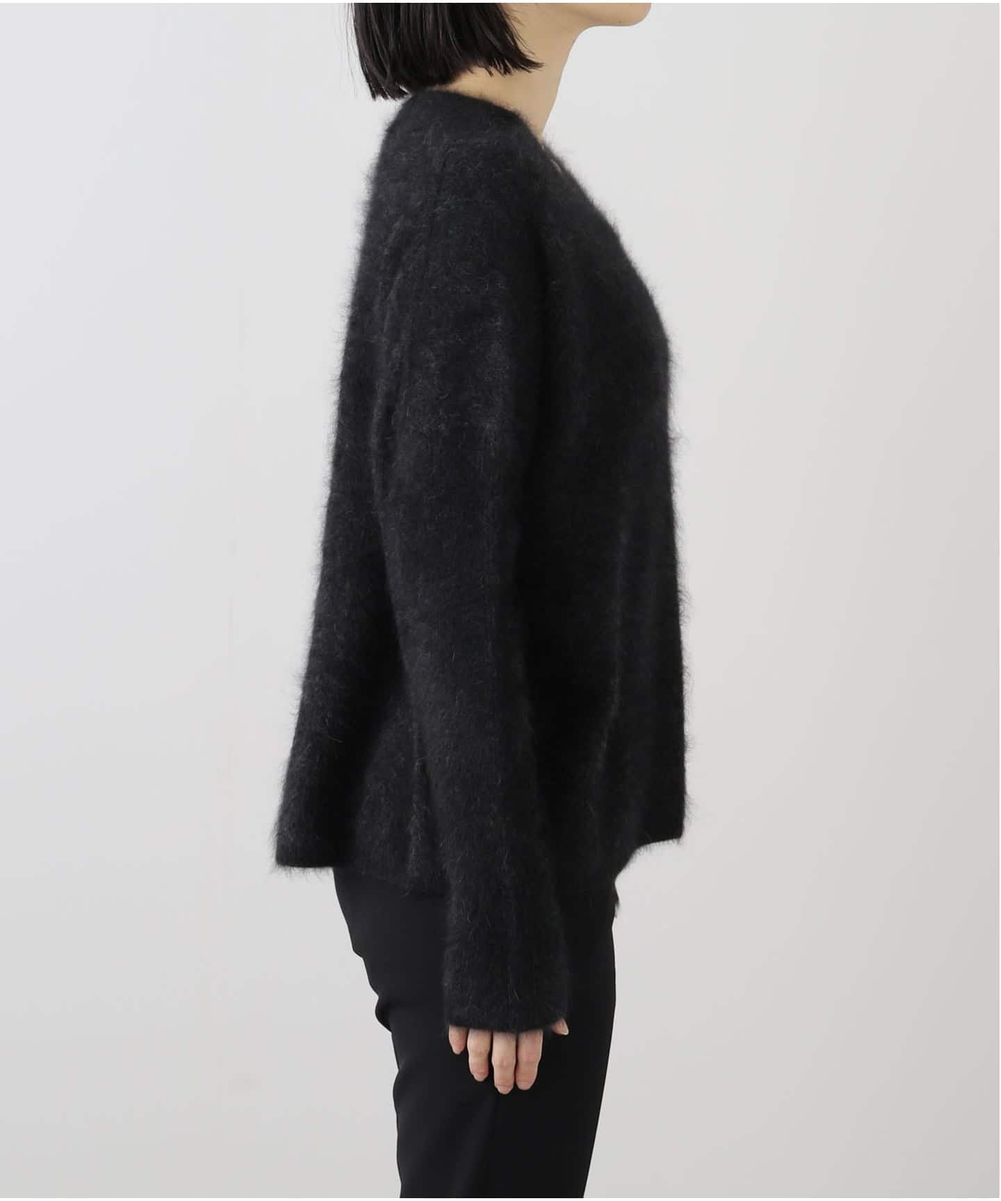 ファーニットVネックプルオーバー（ニット／セーター）｜NOBLE