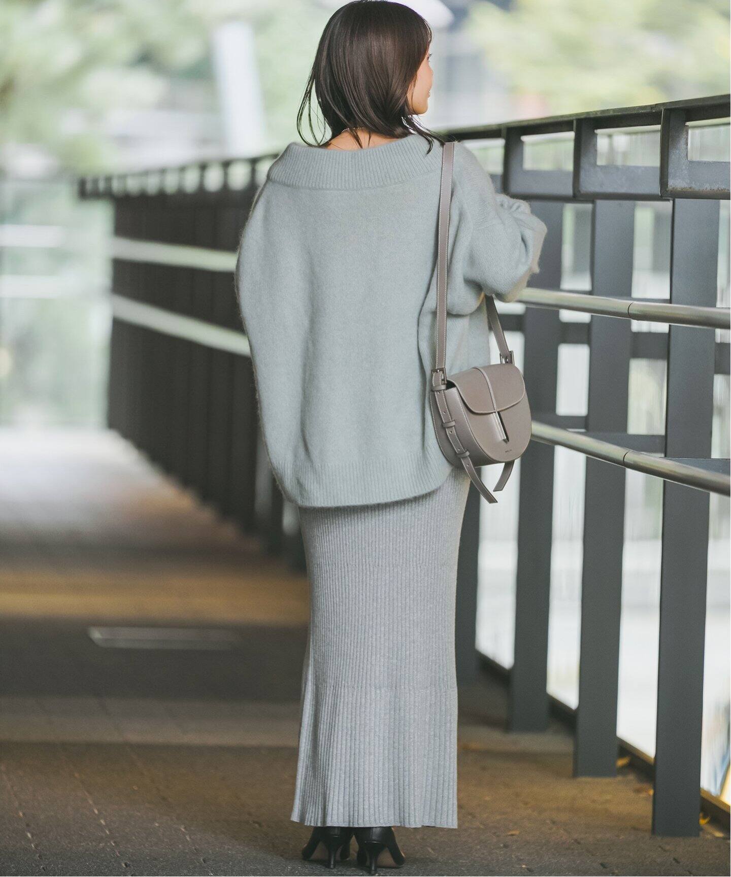 追加》YAK/ヤク ワイドVネックニット 3（ニット／セーター）｜NOBLE