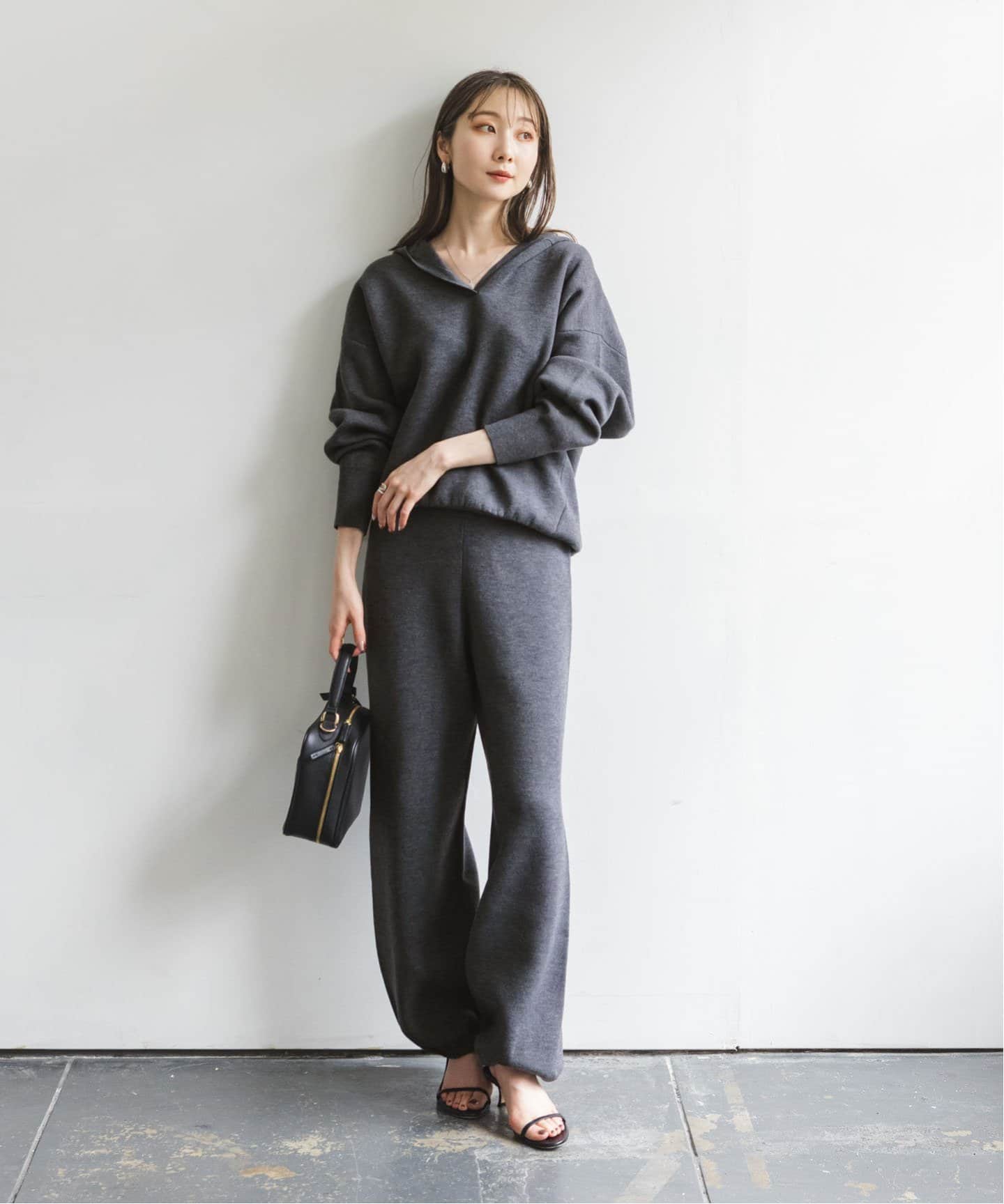 追加》接結タック編みフードプルオーバー2（ニット／セーター）｜NOBLE