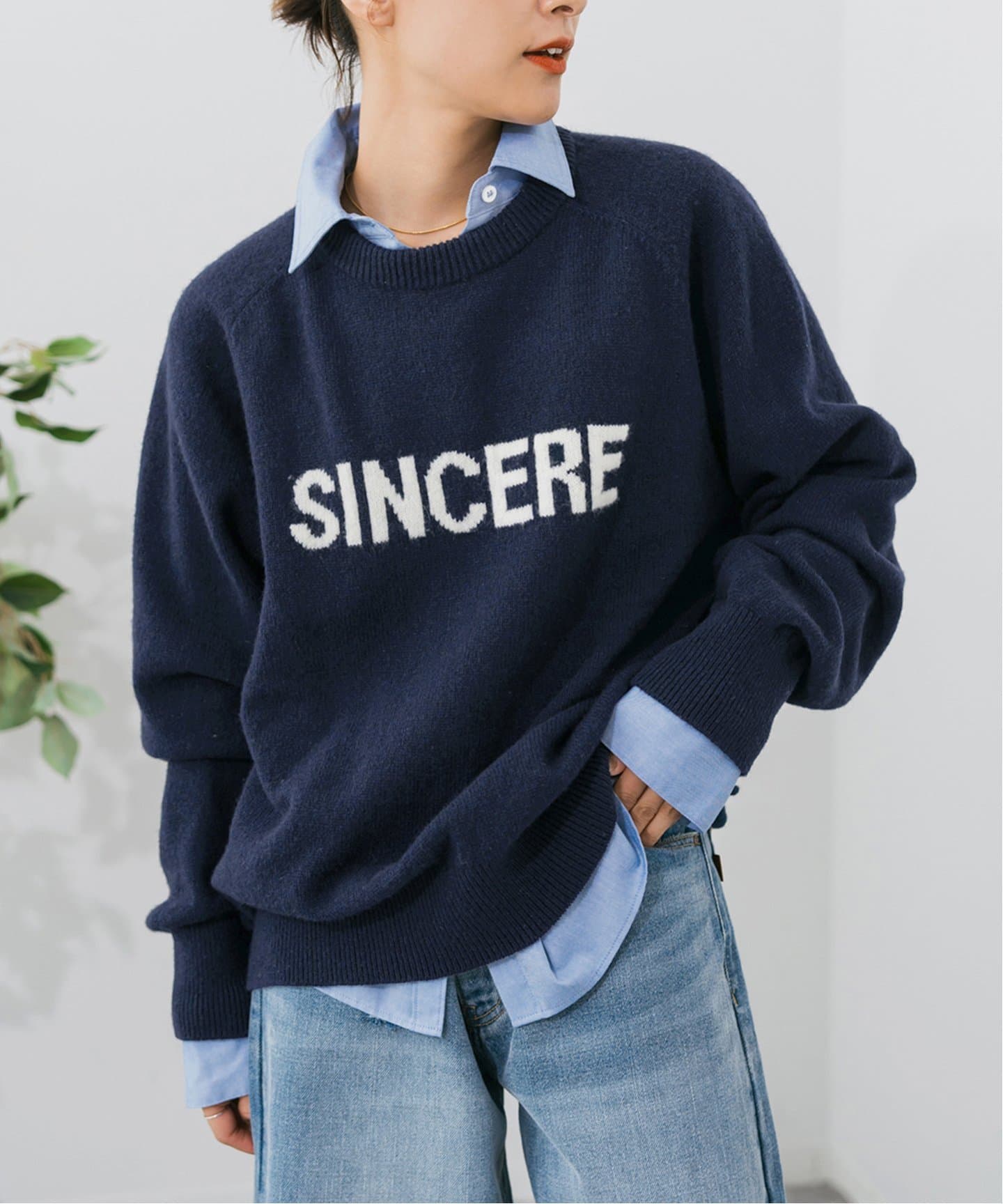 ラグランロゴニットプルオーバー（ニット／セーター）｜Spick and Span