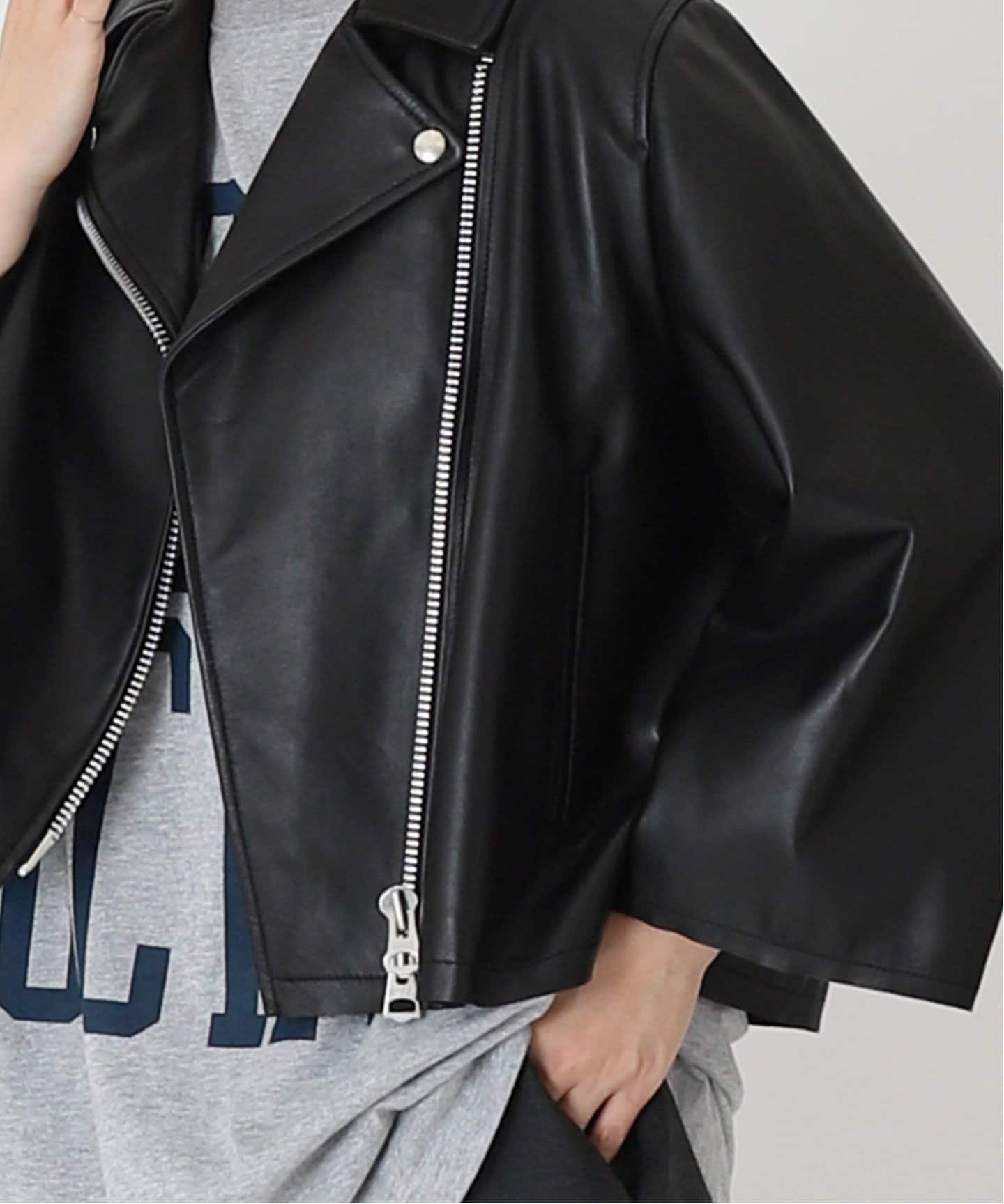 レザーショートライダースジャケット（レザージャケット）｜journal