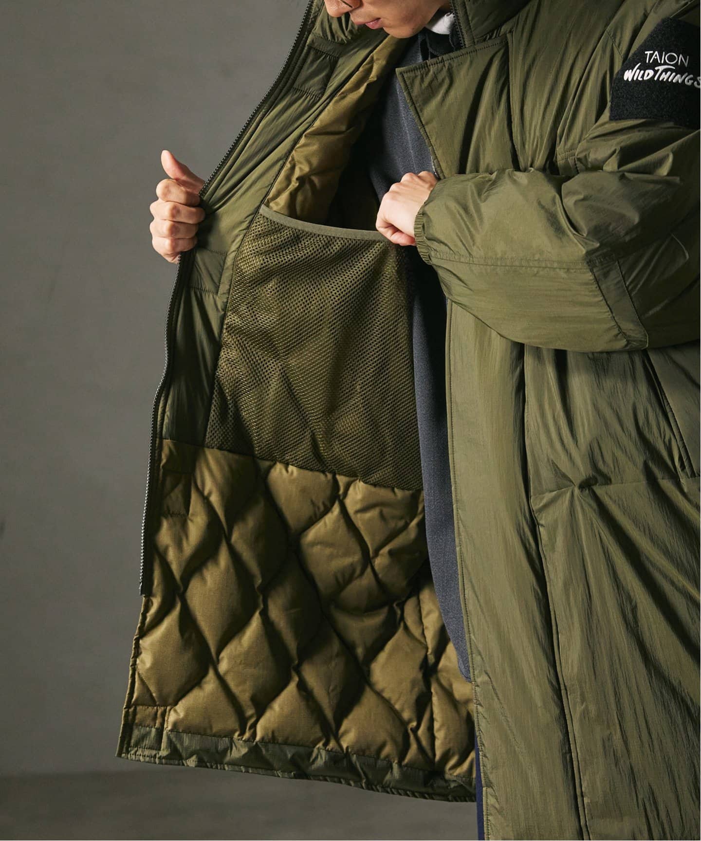 WILDTHINGS × TAION 別注 モンスターパーカー（ダウンジャケット
