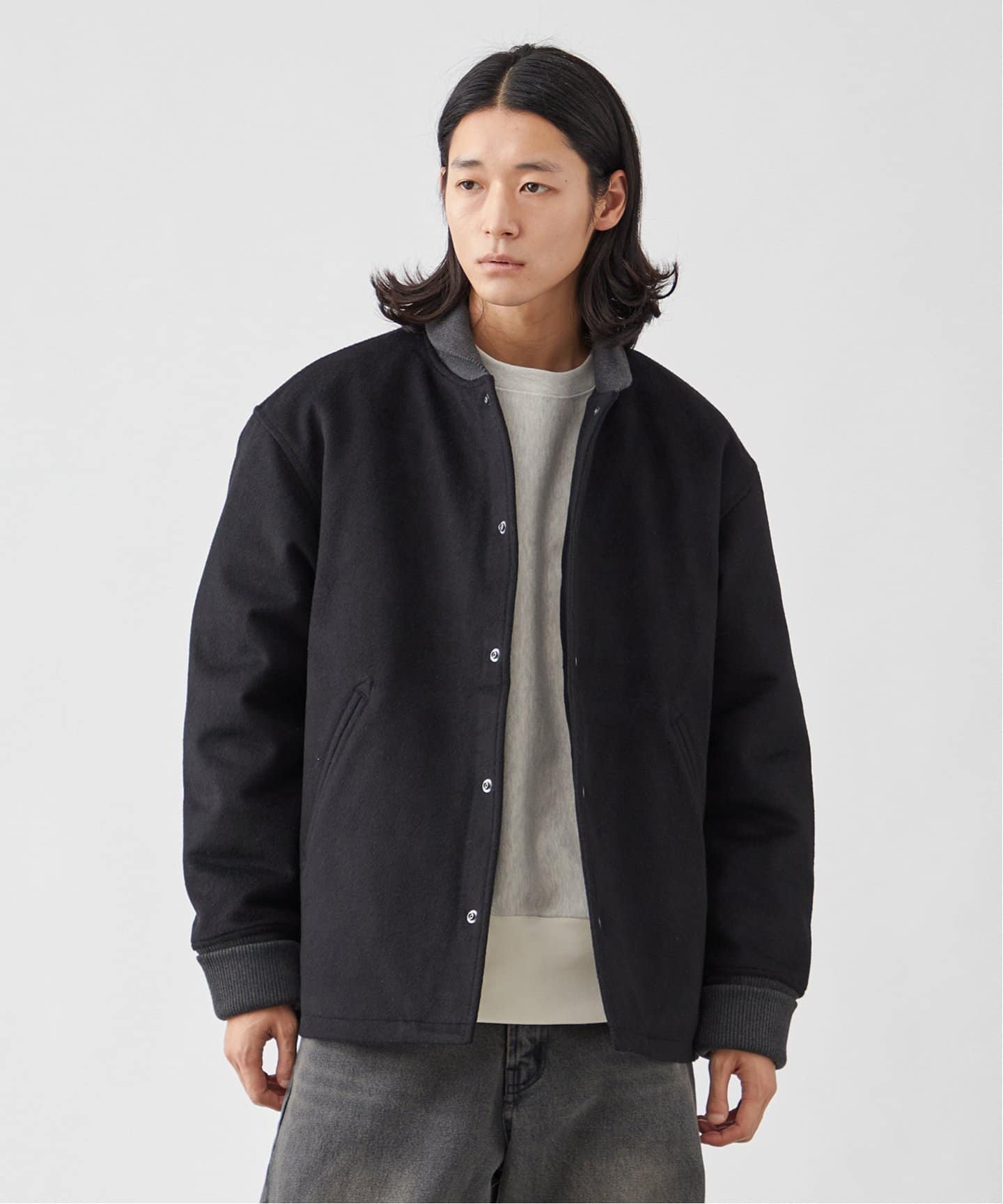 タスマニアウールバーシティジャケット（スタジャン）｜B.C STOCK