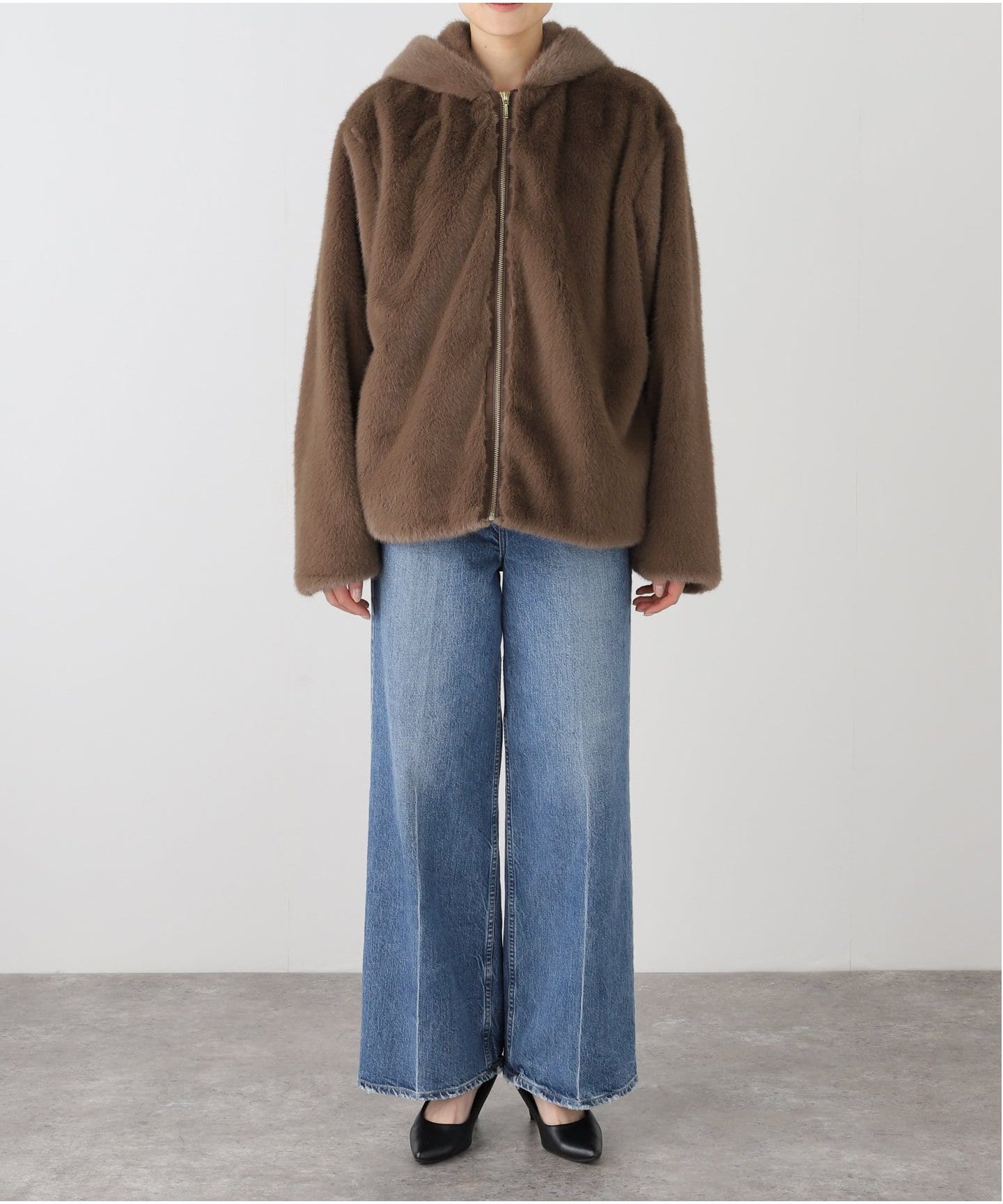 フーディECOファー（その他ブルゾン／アウター）｜SLOBE IENA