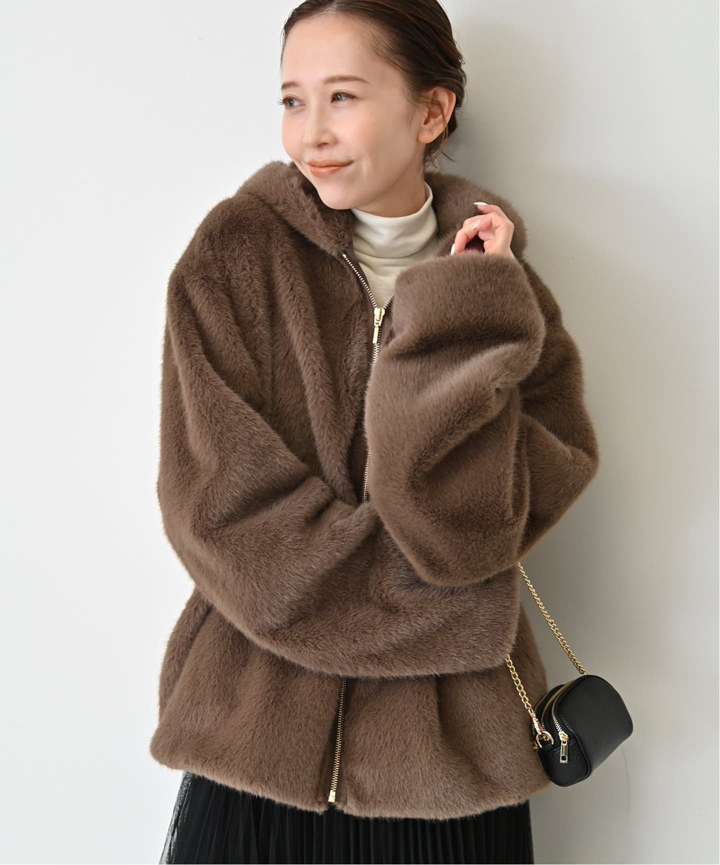 フーディECOファー（その他ブルゾン／アウター）｜SLOBE IENA