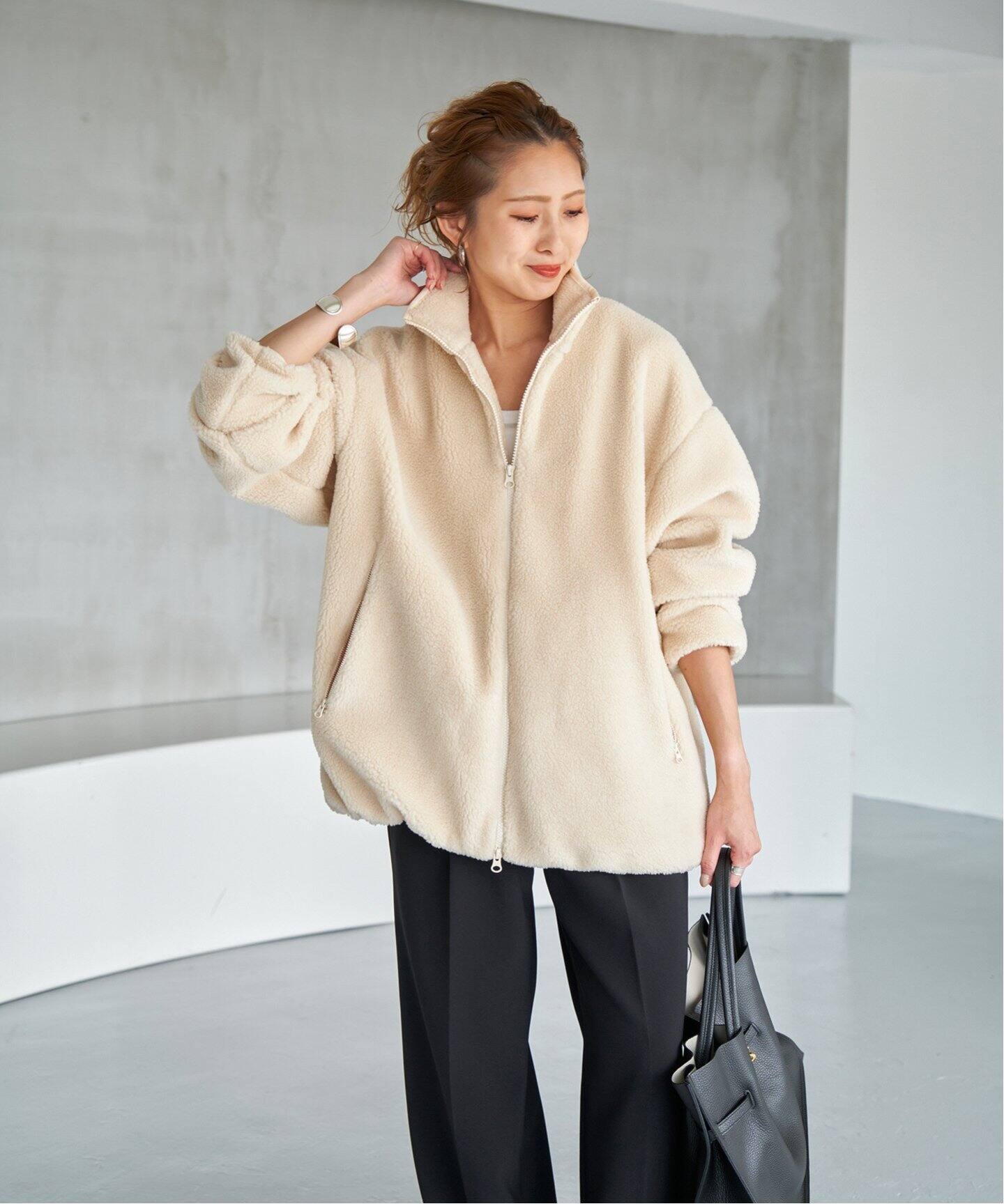 WEB限定》バックロゴボアブルゾン（ボア・フリース）｜Spick and Span