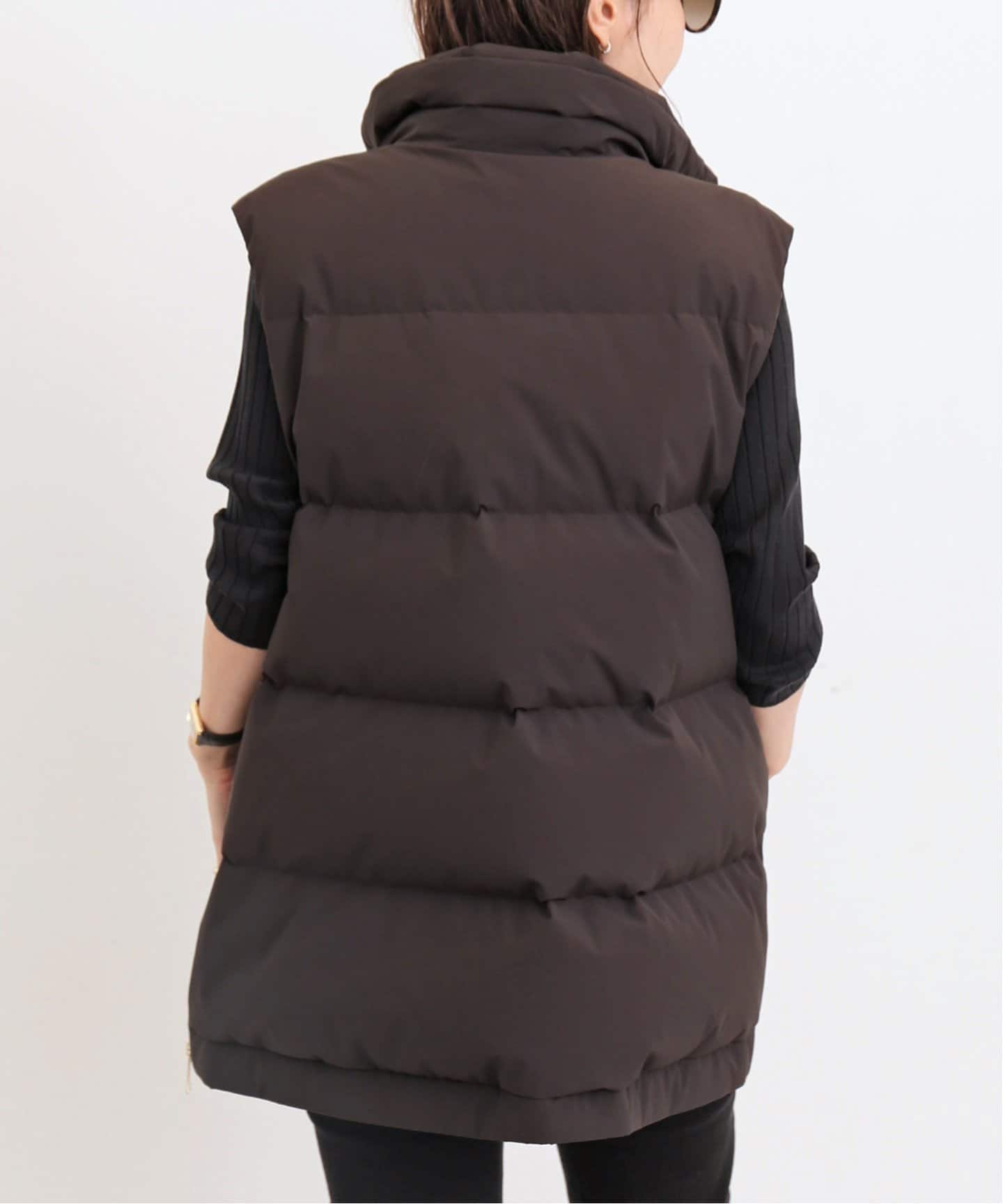 LOU ANDREA/ルー アンドレア】 FAKE MINK VEST（ダウン・中綿ベスト