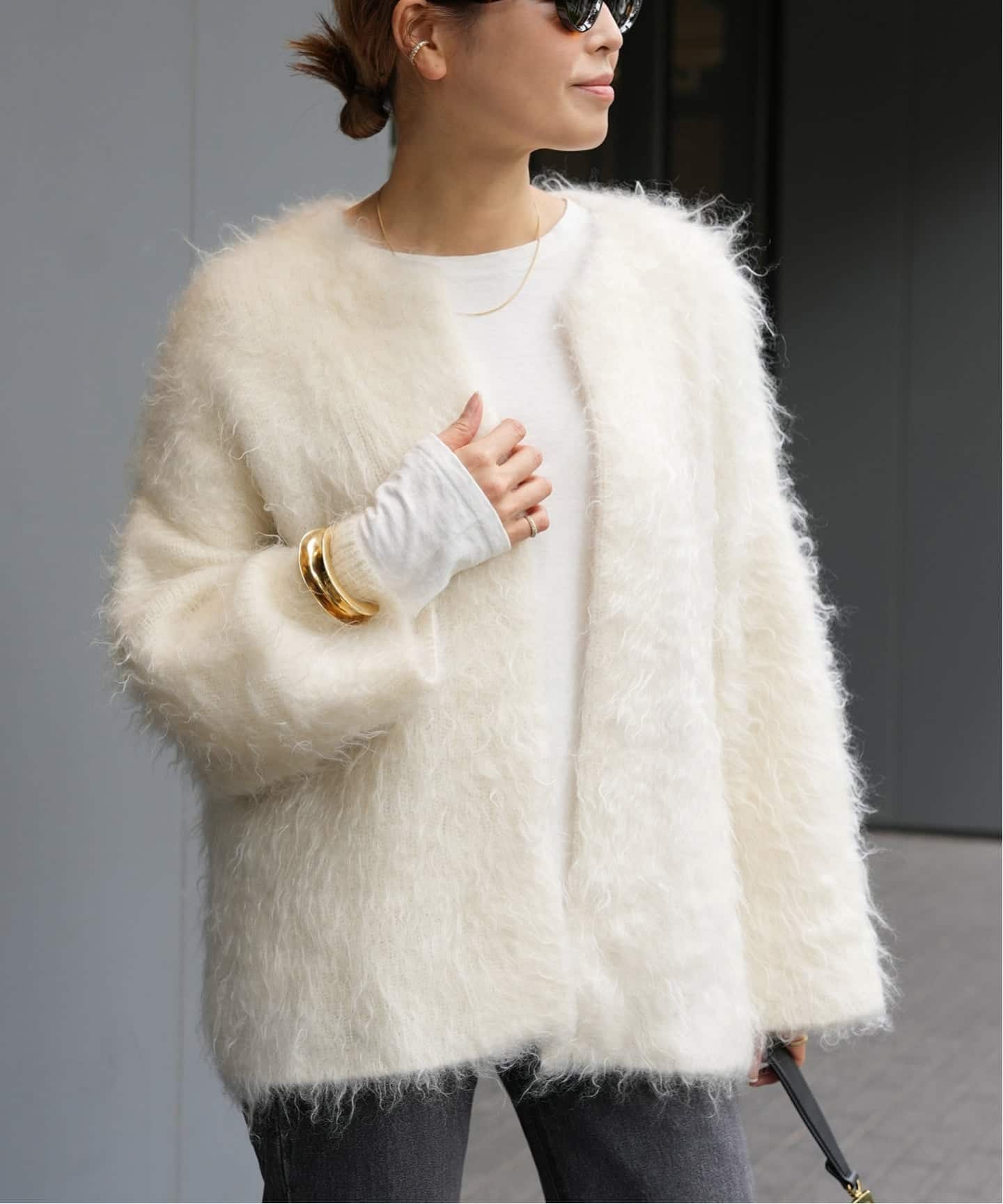 PORTMIX クルーネック カーディガン（カーディガン）｜Deuxieme Classe