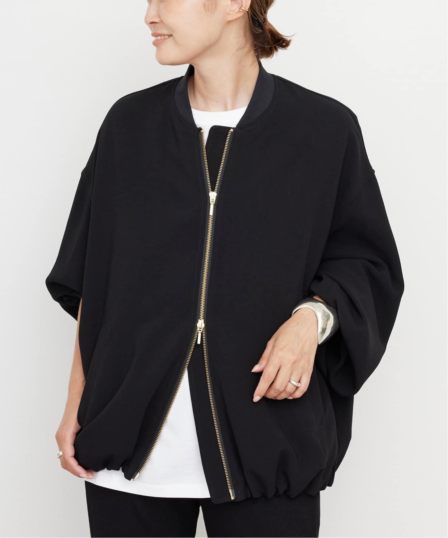 Light ダブルクロス ブルゾン（その他ブルゾン／アウター）｜Deuxieme