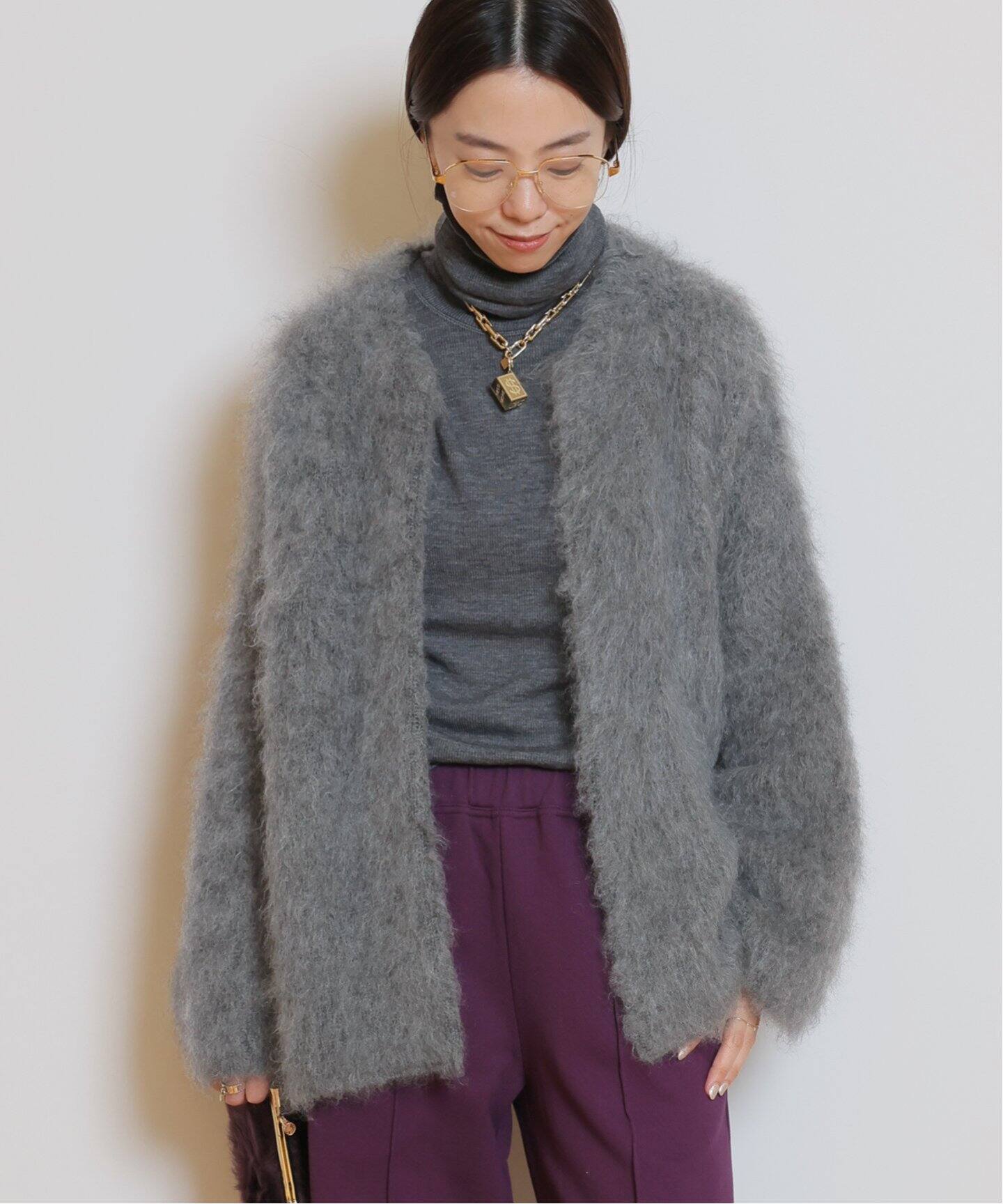 PORTMIX クルーネック カーディガン（カーディガン）｜MUSE de