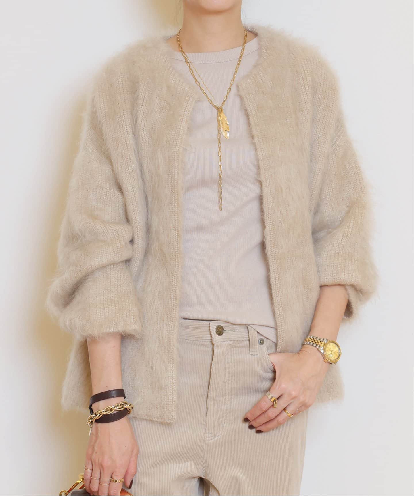 PORTMIX クルーネック カーディガン（カーディガン）｜MUSE de