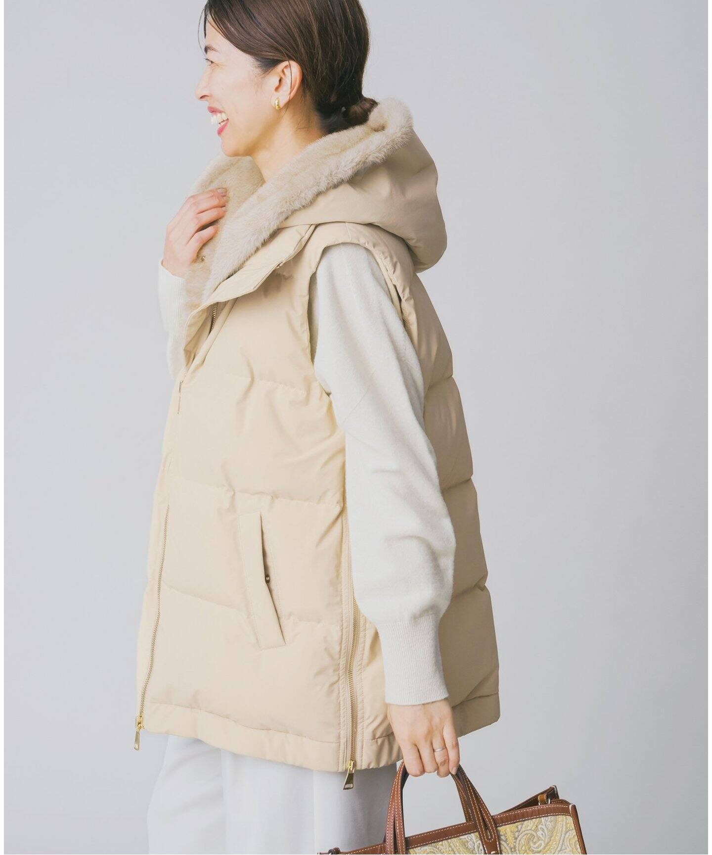 LOU ANDREA/ルーアンドレア 2WAY DOWN VEST ダウンベスト（ベスト