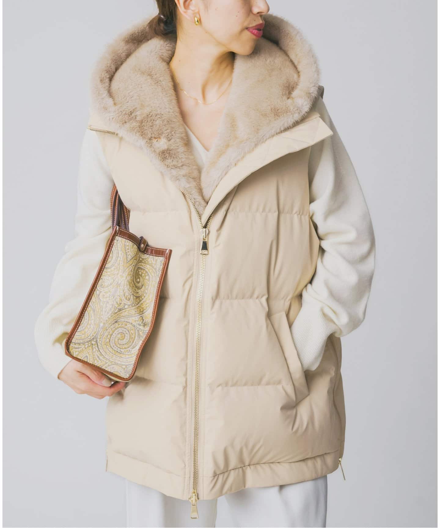 LOU ANDREA/ルーアンドレア 2WAY DOWN VEST ダウンベスト（ベスト