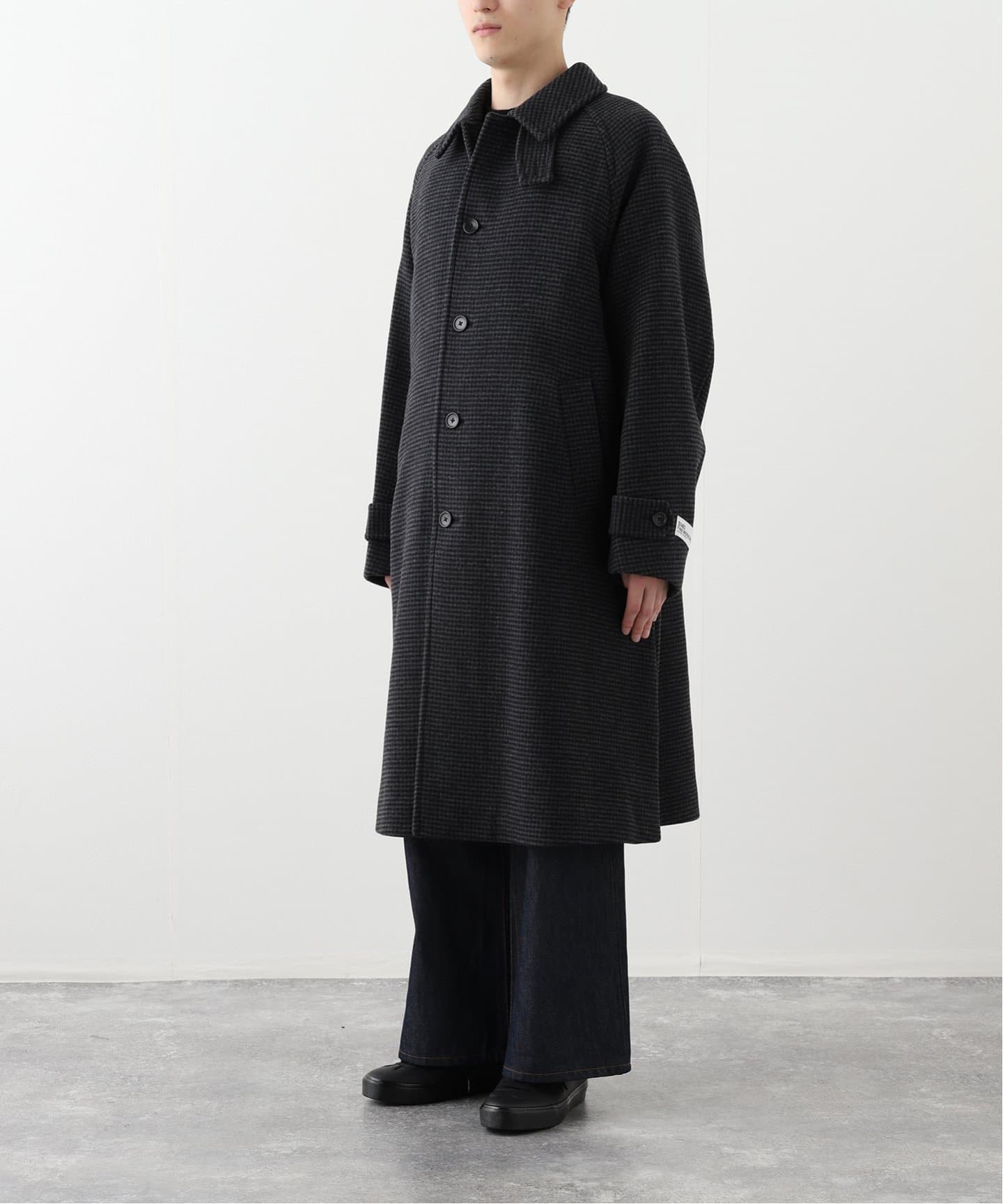 S140 ウールモッサ オーバーマックコート（ステンカラーコート