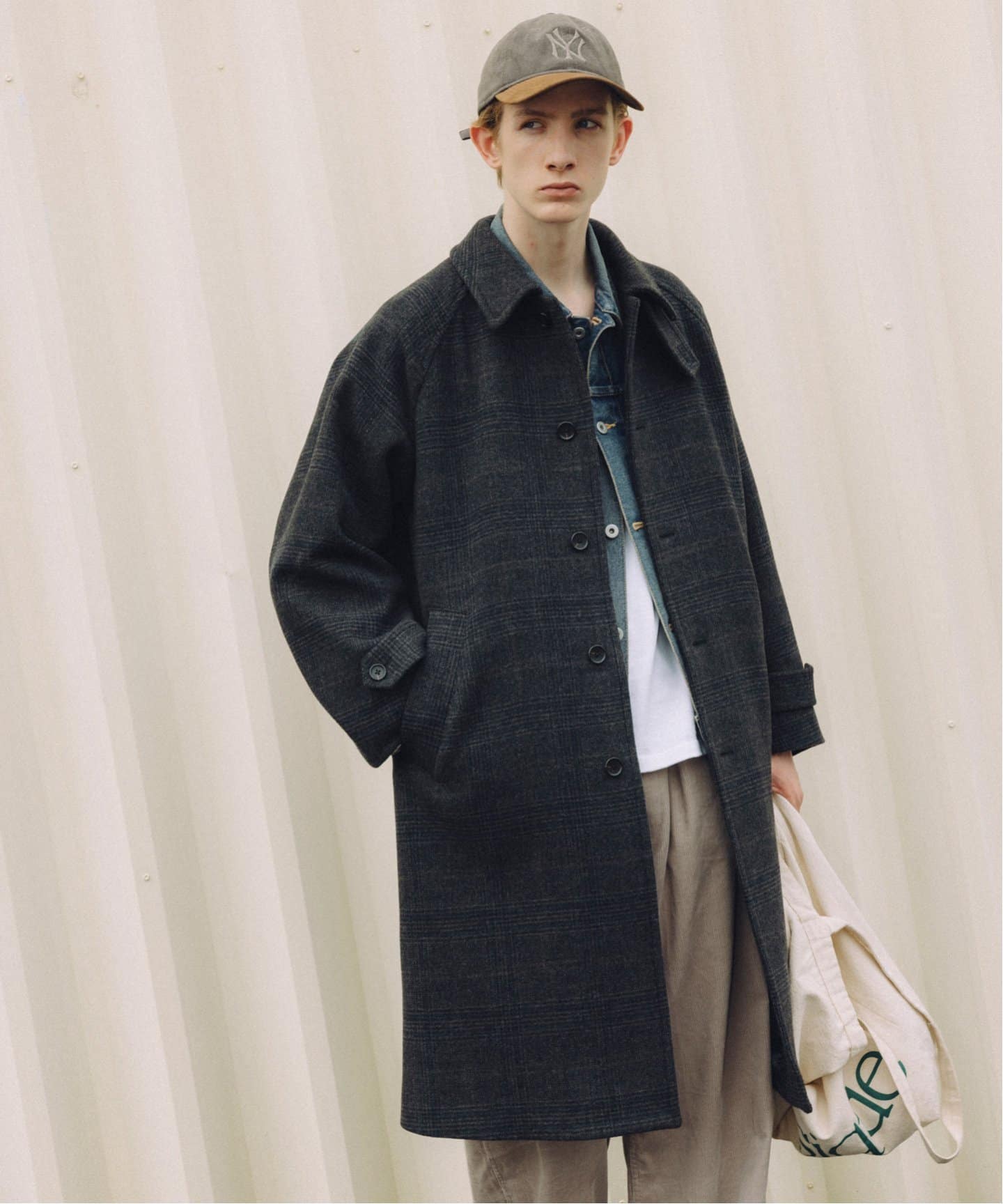 S140 ウールモッサ オーバーマックコート（ステンカラーコート