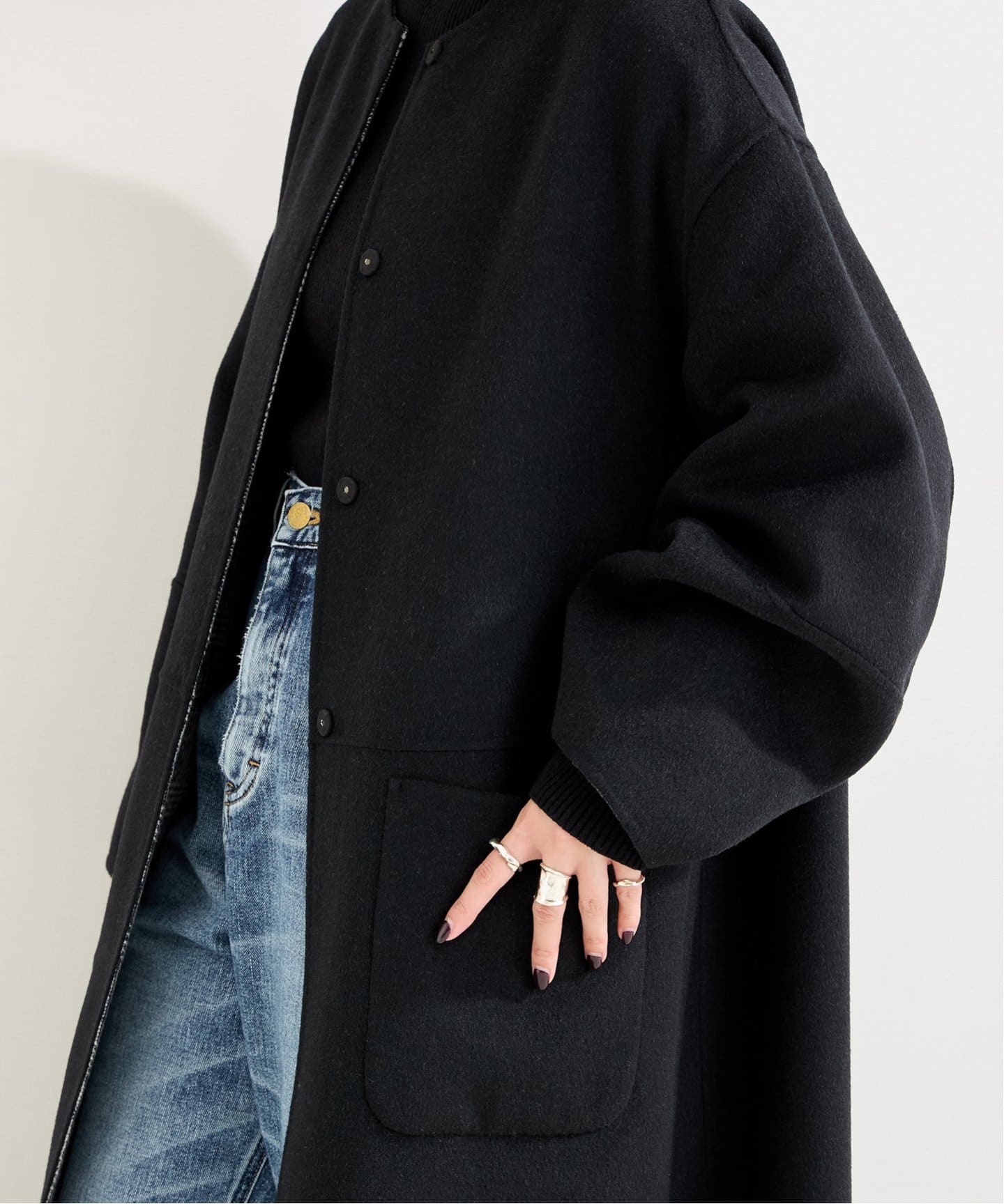 追加2》S120ブレンドリバーシブルコート（ノーカラーコート）｜B.C