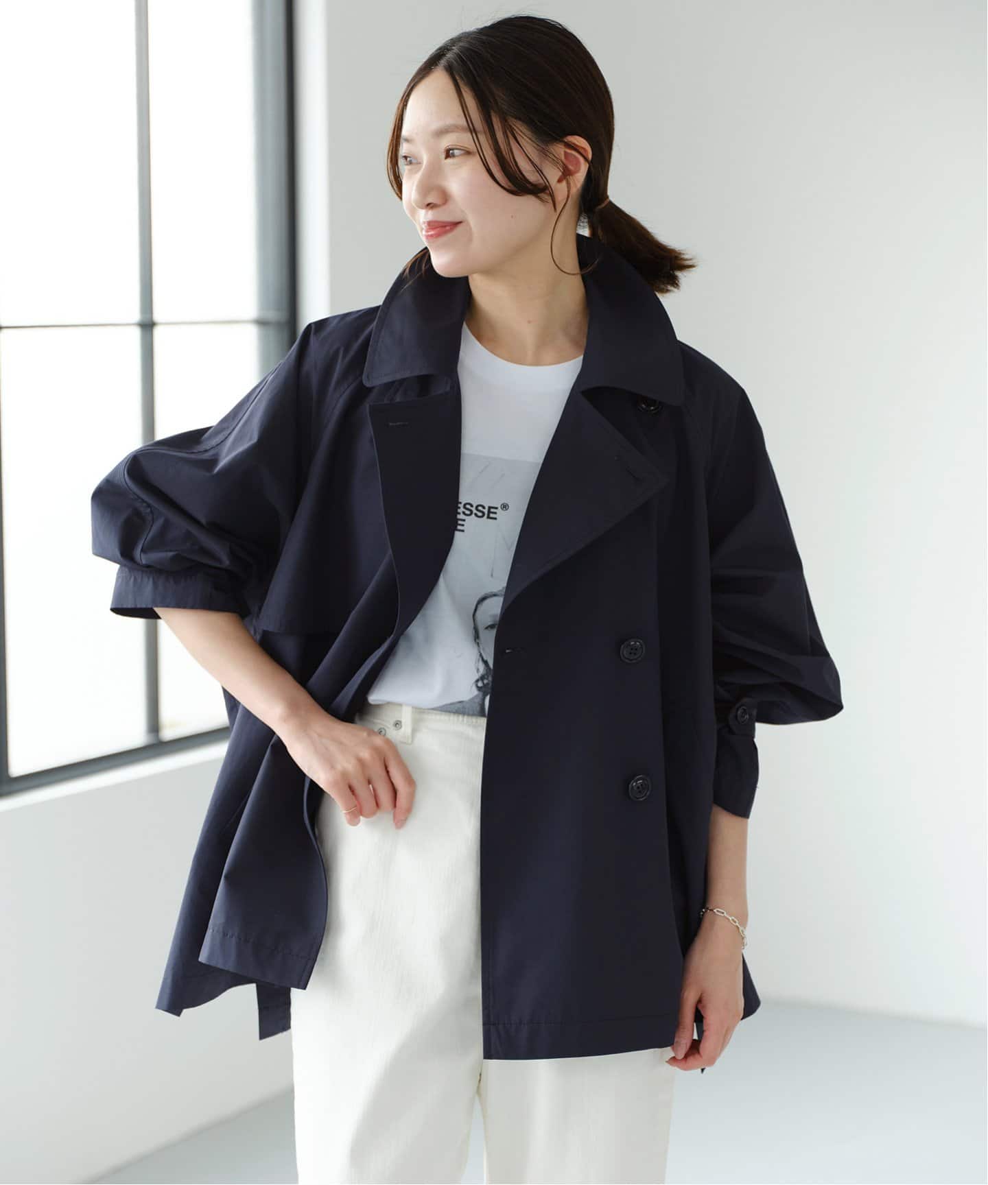 追加》PE/ポプリンオーバーショートコート（その他ブルゾン／アウター