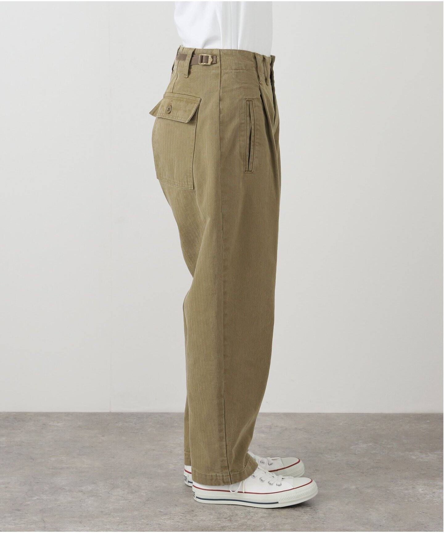 ヴィンテージヘリンボン ミリタリータックパンツ（その他パンツ