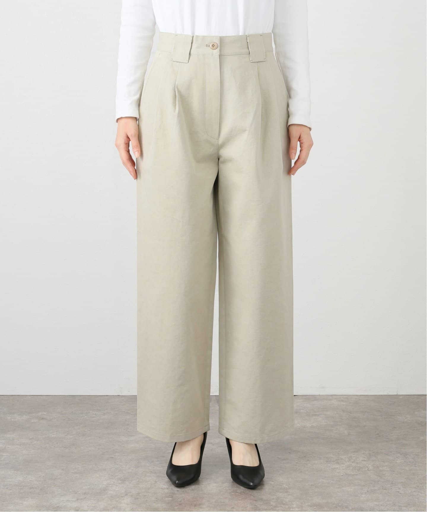 TODAYFUL/トゥデイフル】ダブルタックチノパンツ（スラックス