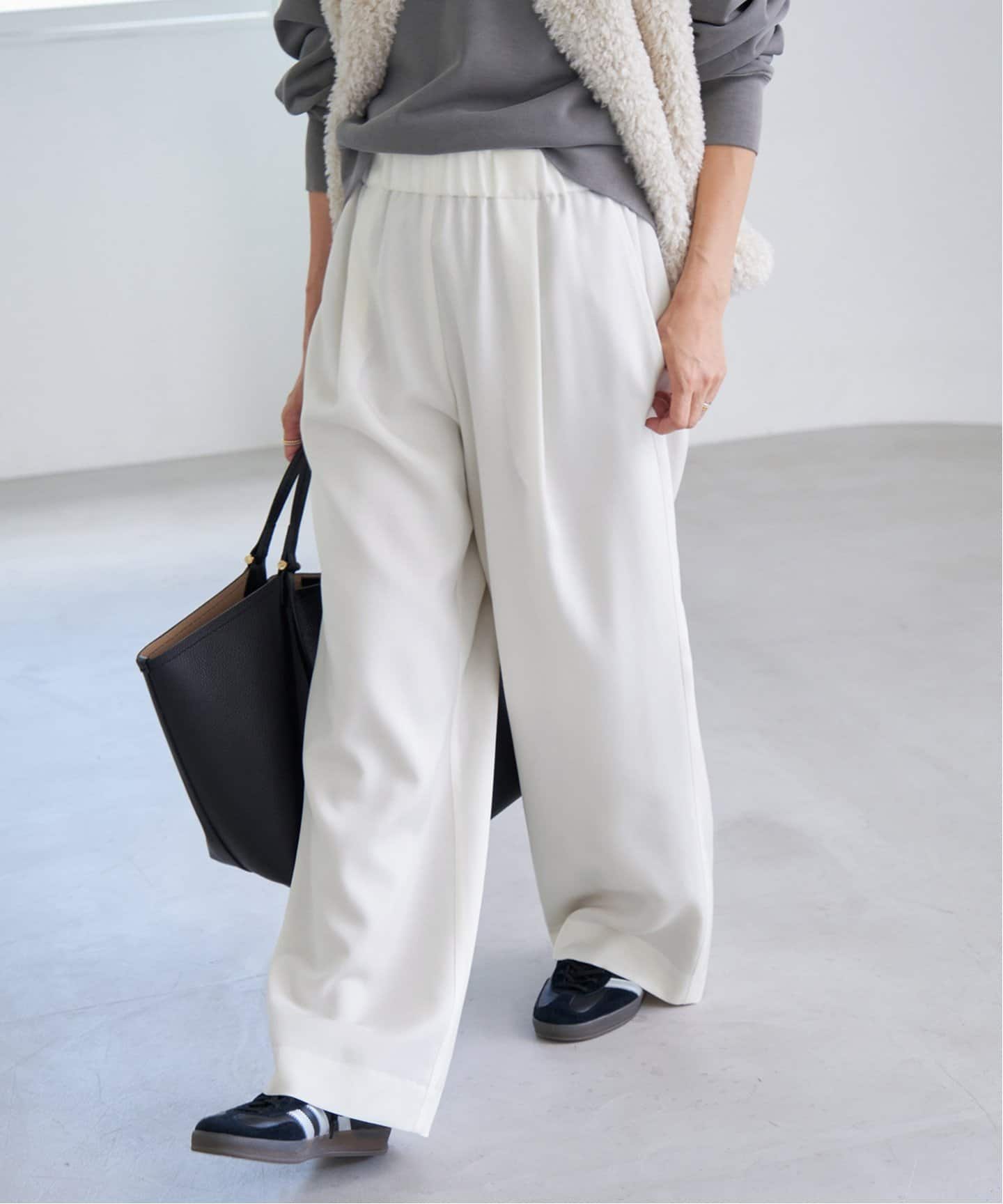 ウール混トリアセ リラックスパンツ（その他パンツ）｜IENA（イエナ