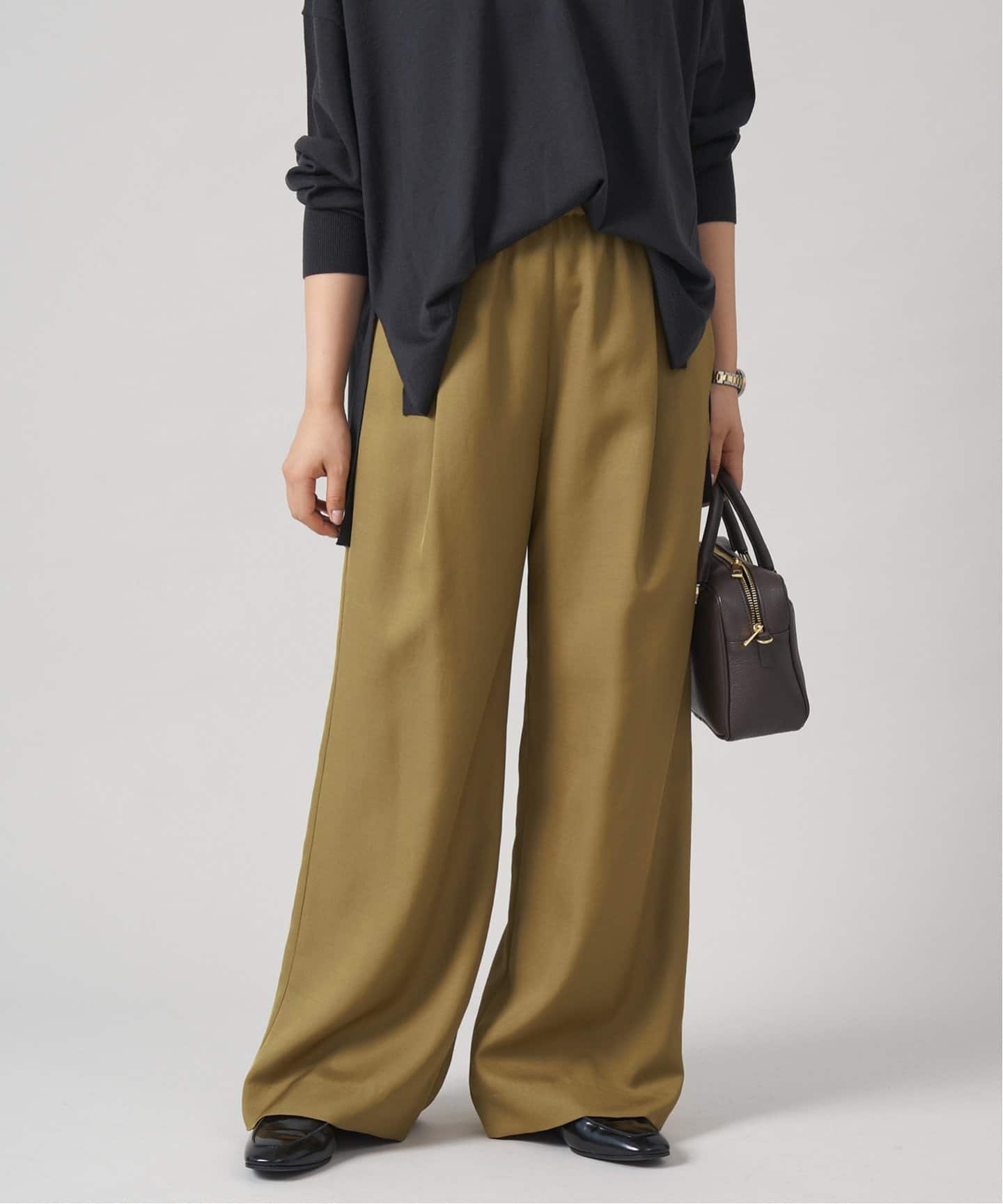 ウール混トリアセ リラックスパンツ（その他パンツ）｜IENA（イエナ