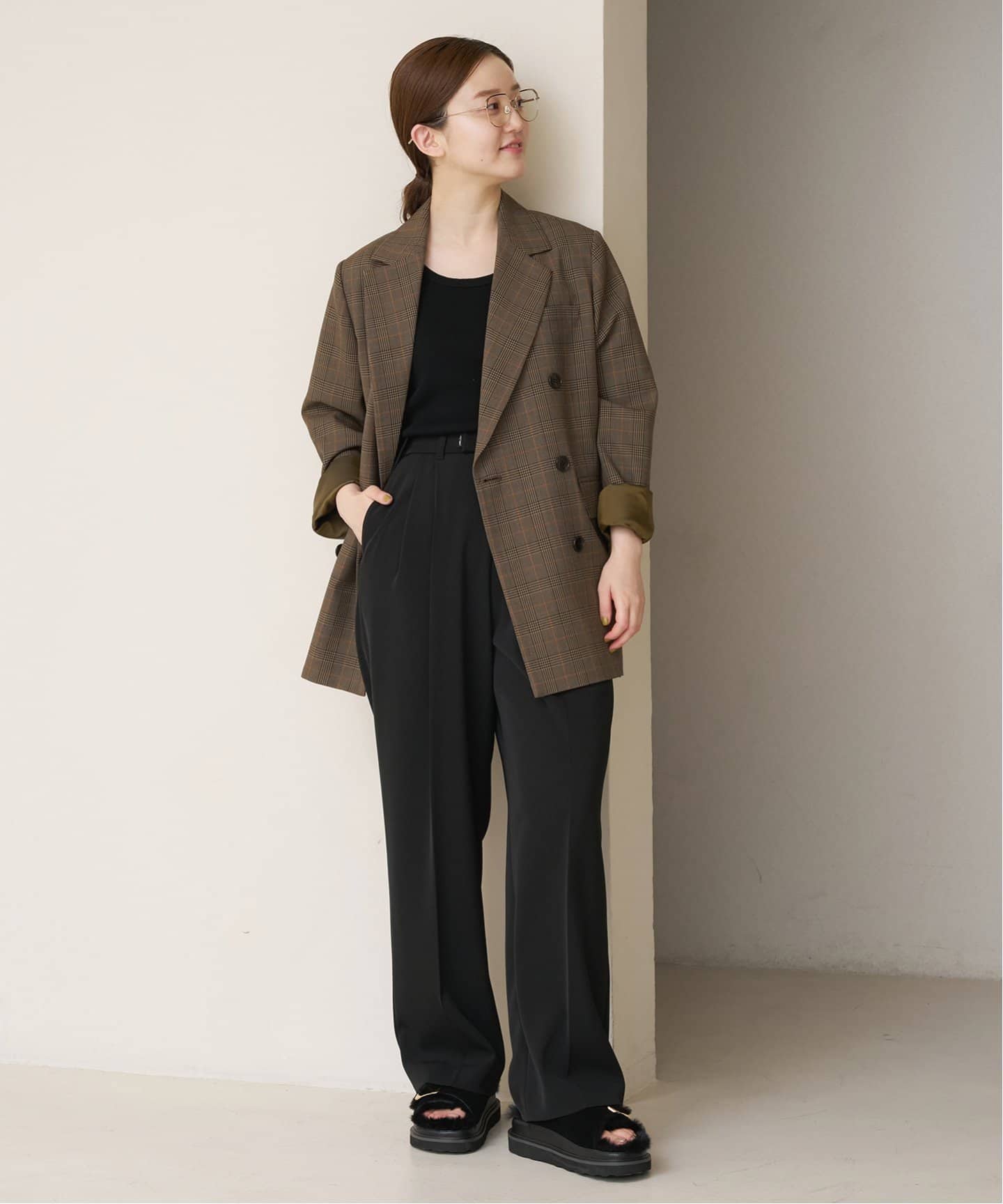 追加2》サスペンダーツイルパンツ（スラックス）｜IENA（イエナ）の