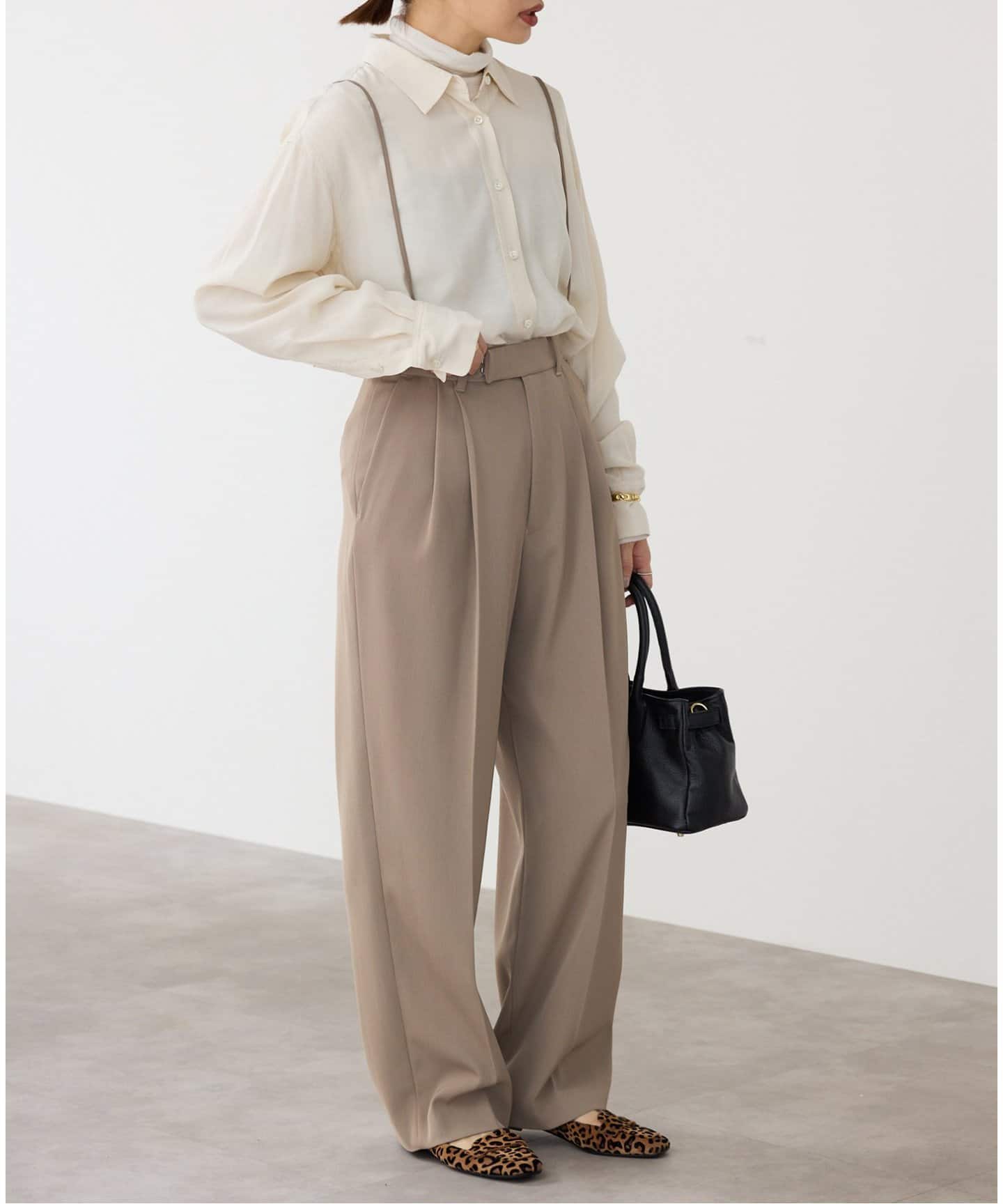 追加2》サスペンダーツイルパンツ（スラックス）｜IENA（イエナ）の