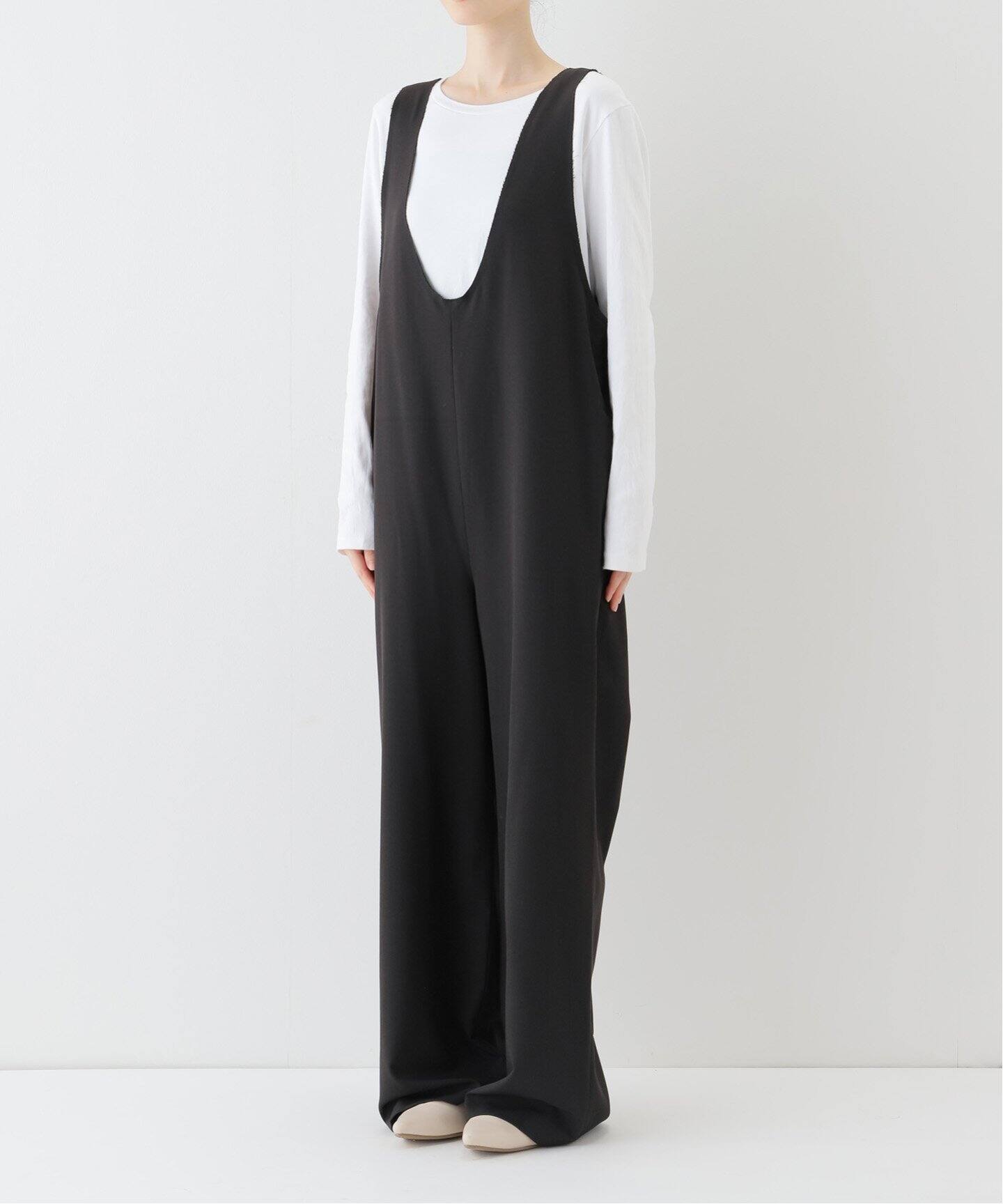 WEB限定サイズ有り》Vネックオールインワン（つなぎ／オールインワン