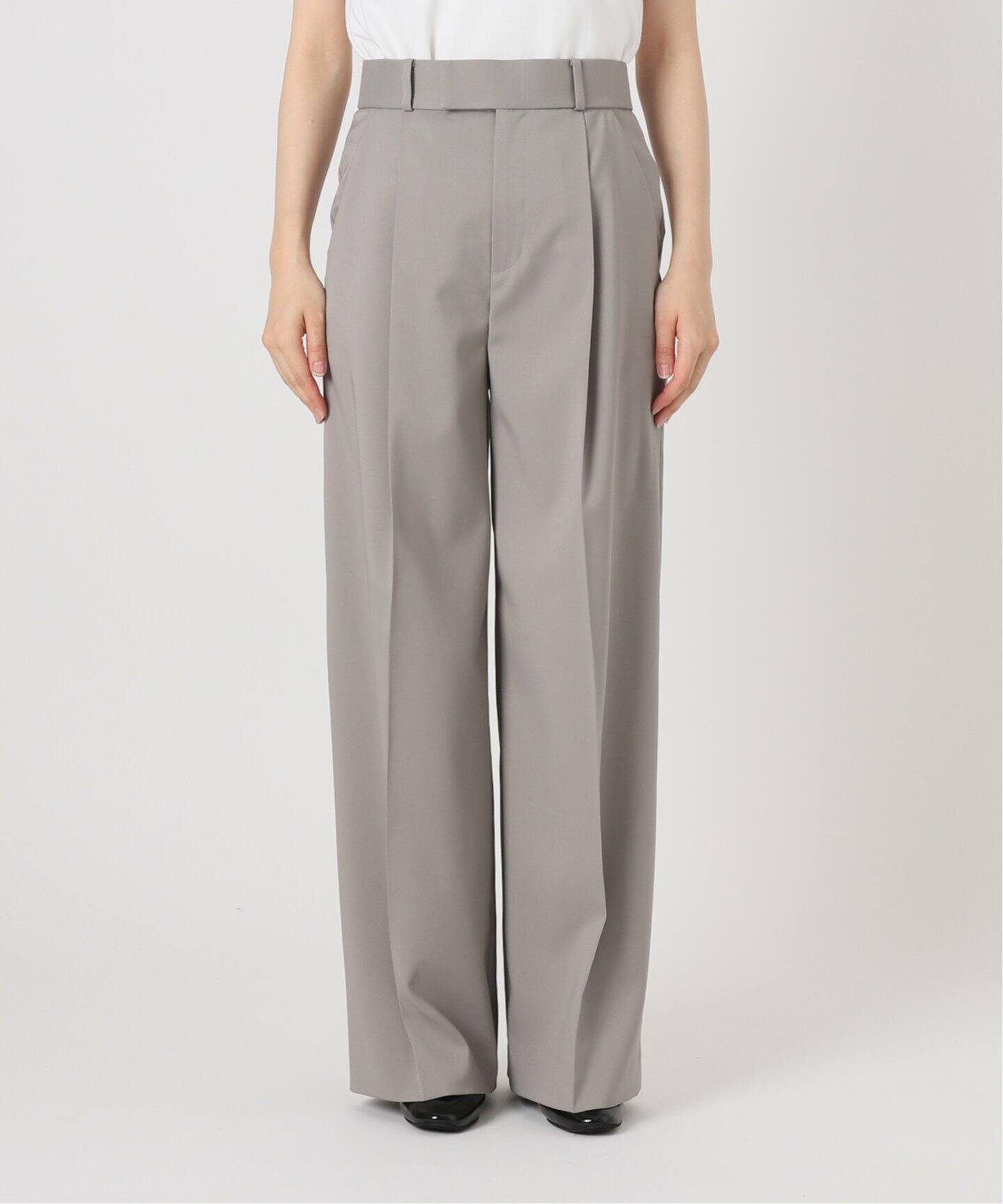 追加》エステルツイルストレッチスラックスパンツ 3（スラックス