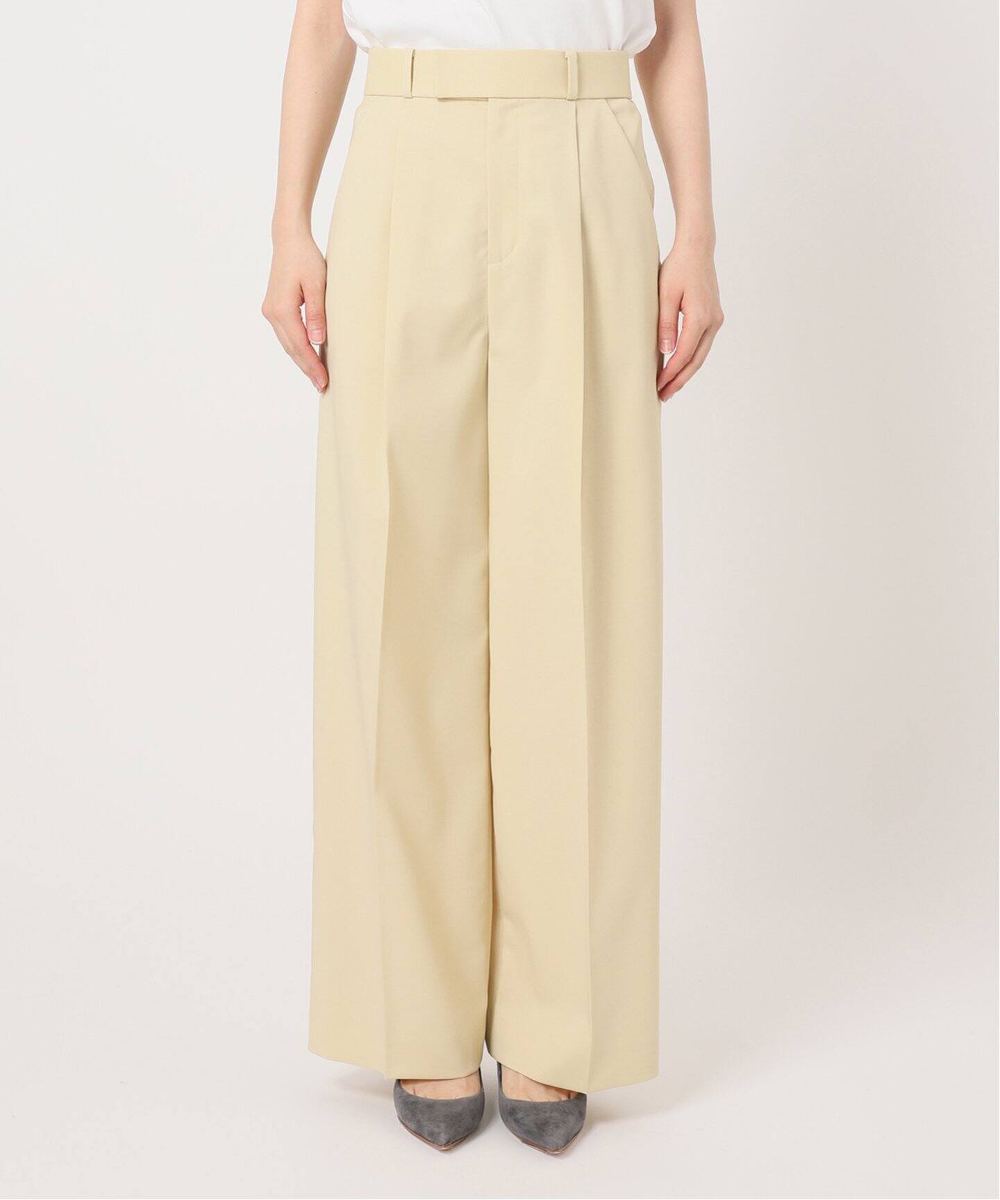 追加》エステルツイルストレッチスラックスパンツ 3（スラックス