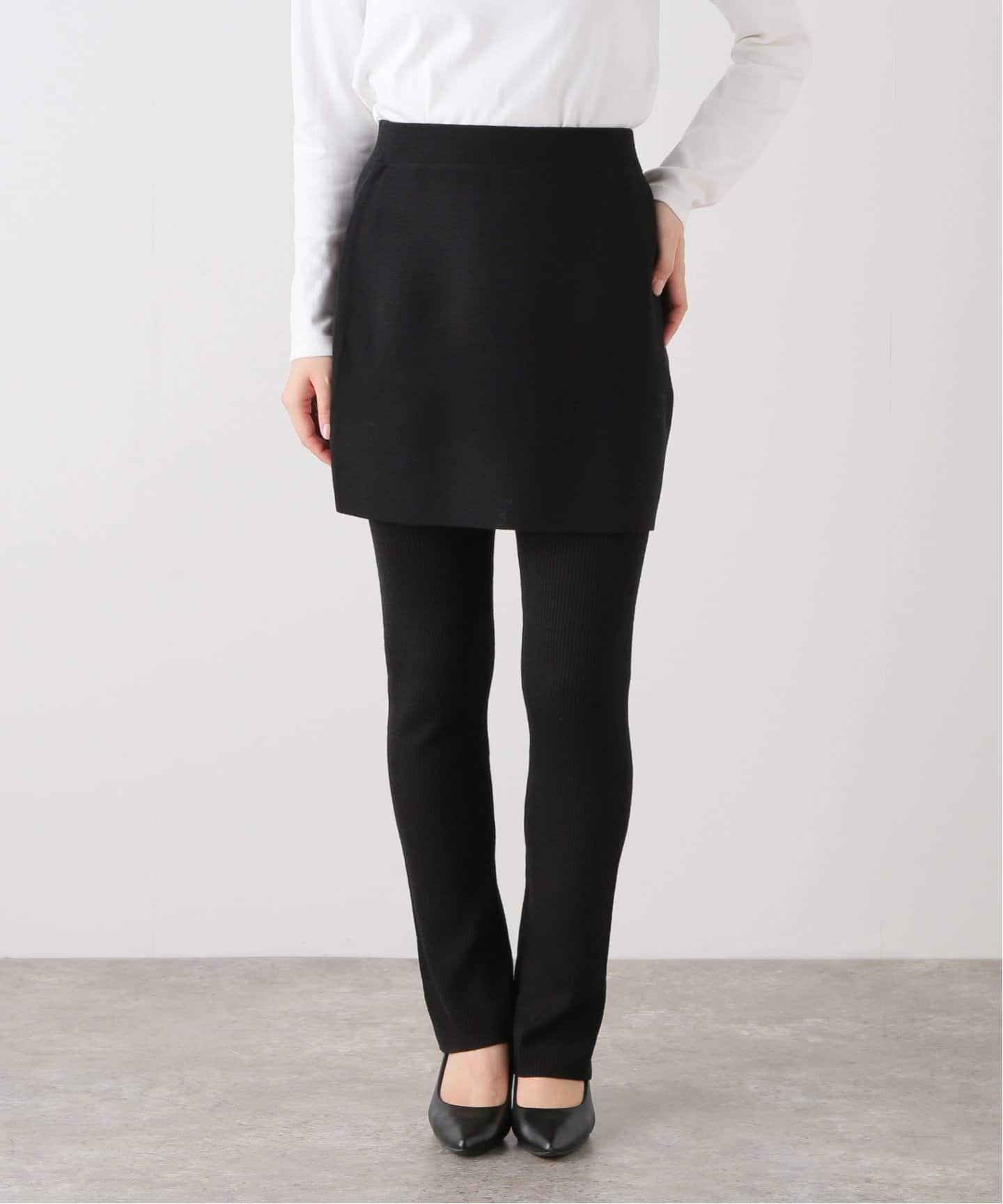 レイヤード ニットスカートパンツ（その他パンツ）｜Spick and Span