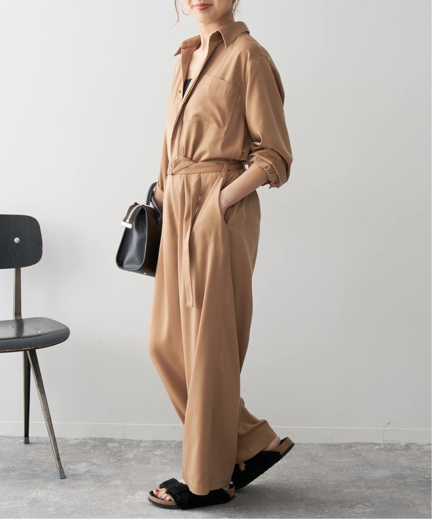 サテンジャンプスーツ（つなぎ／オールインワン）｜Spick and Span