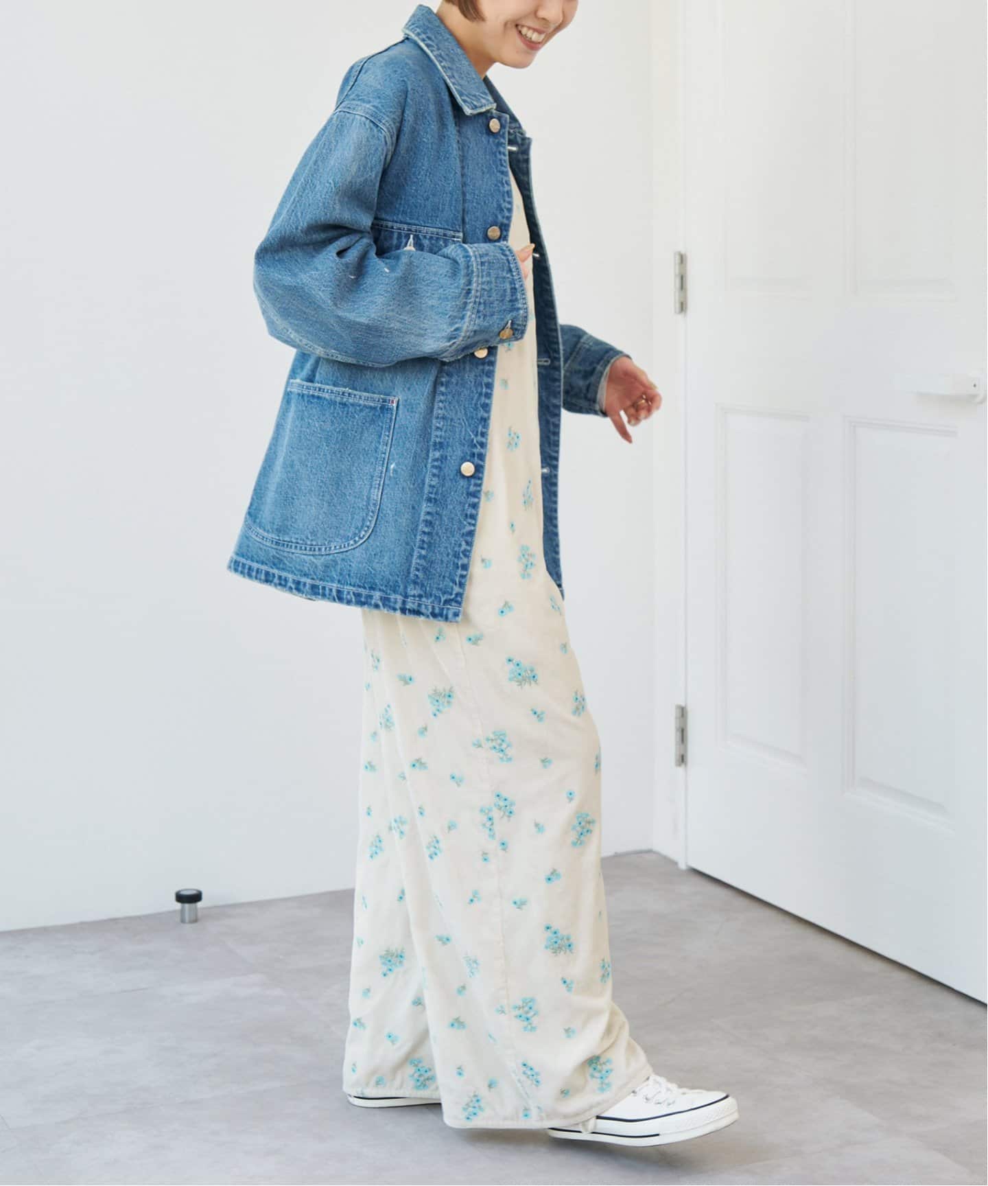 ブーケエンブロイダリーオールインワン（サロペット／オーバーオール