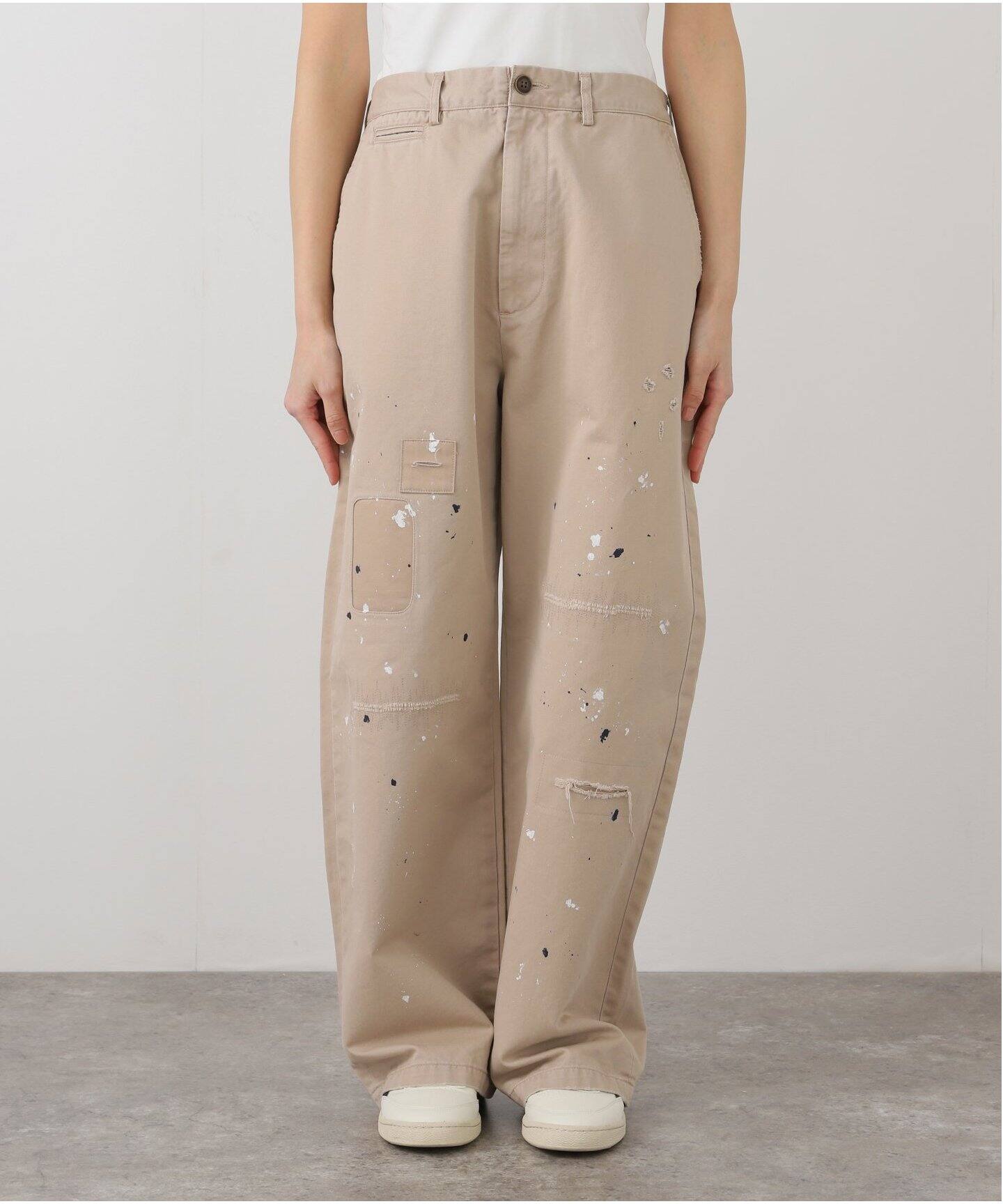 リペア+ペイントチノパンツ（スラックス）｜FRAMeWORK（フレームワーク